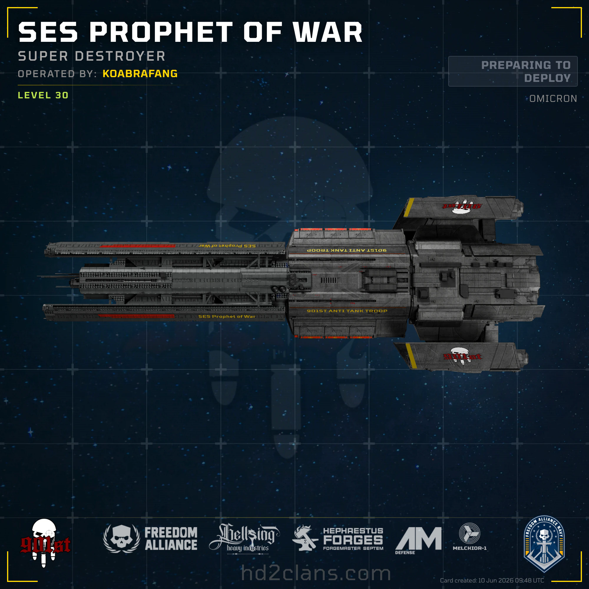 SES Prophet of War