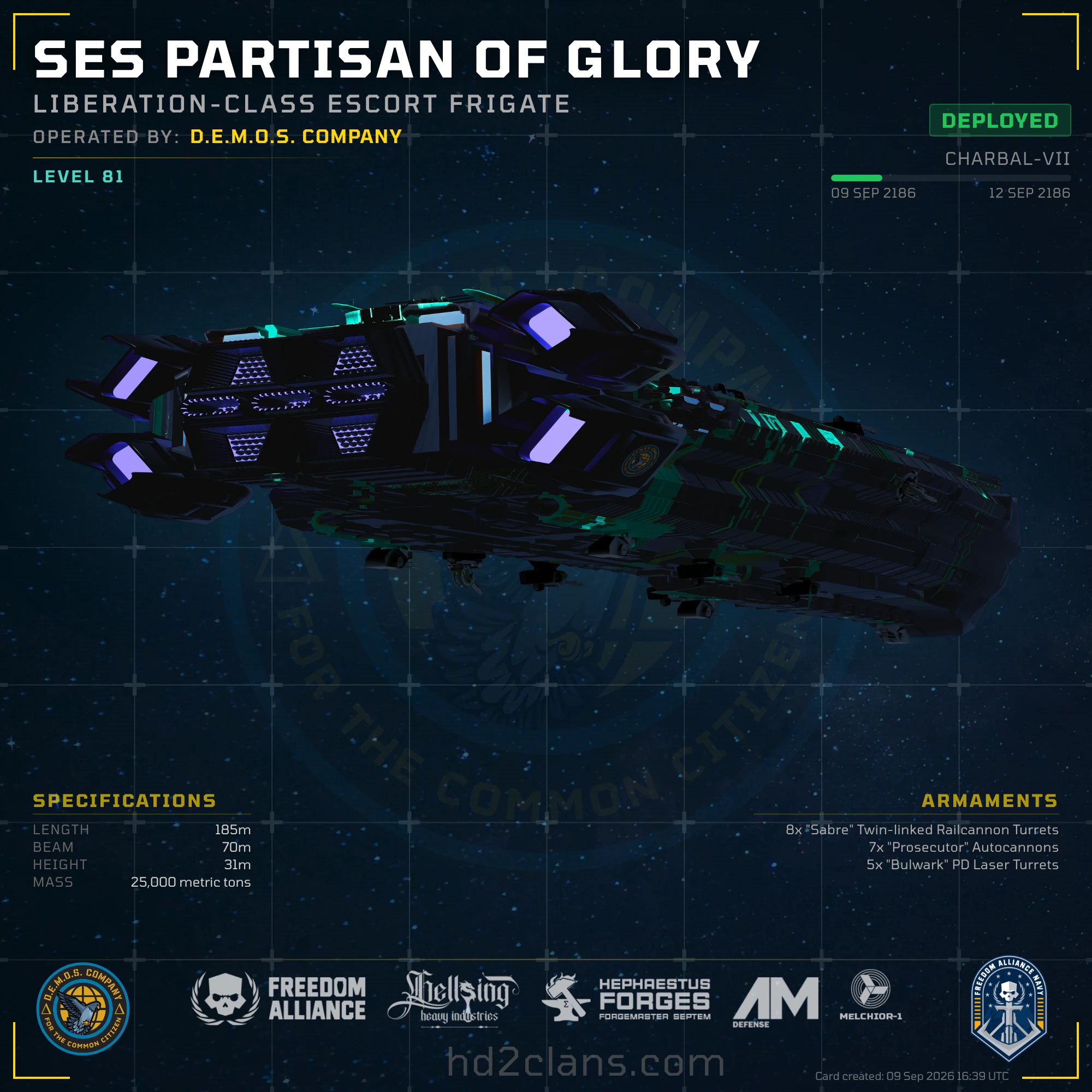 SES Partisan of Glory