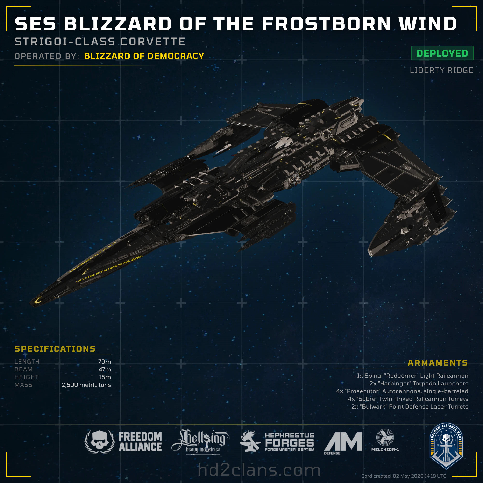 SES Blizzard Of The Frostborn wind