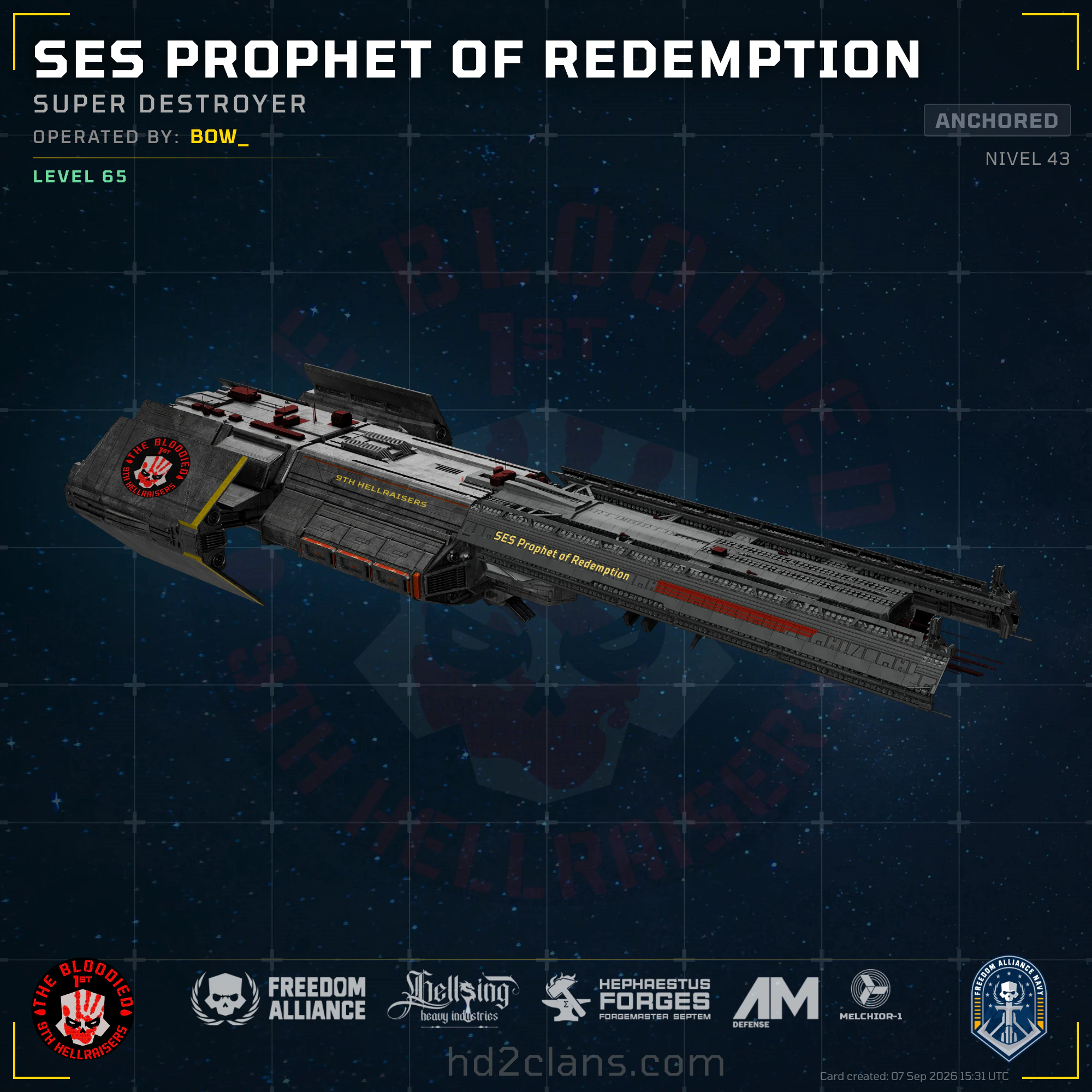 SES Prophet of Redemption