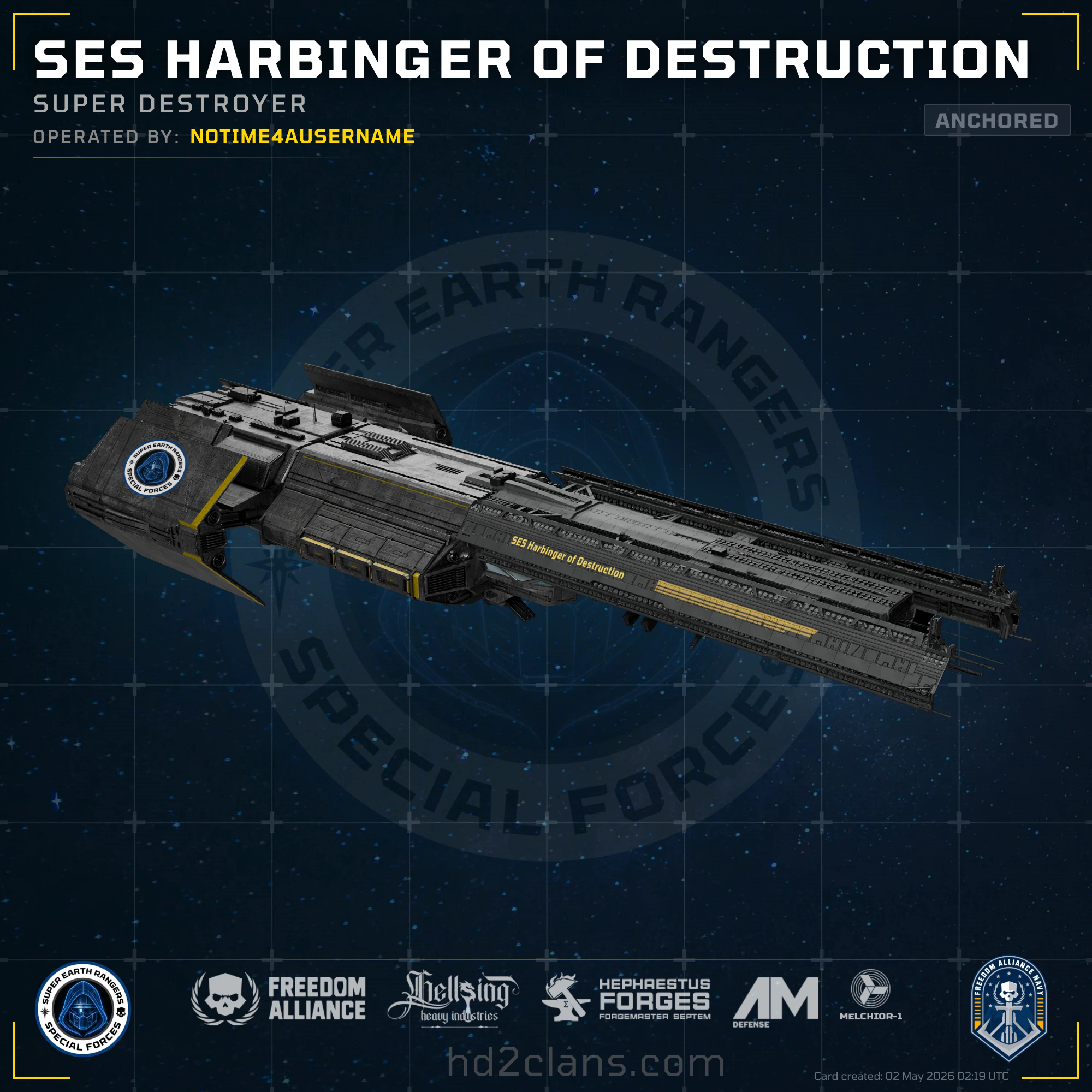 SES Harbinger of Destruction