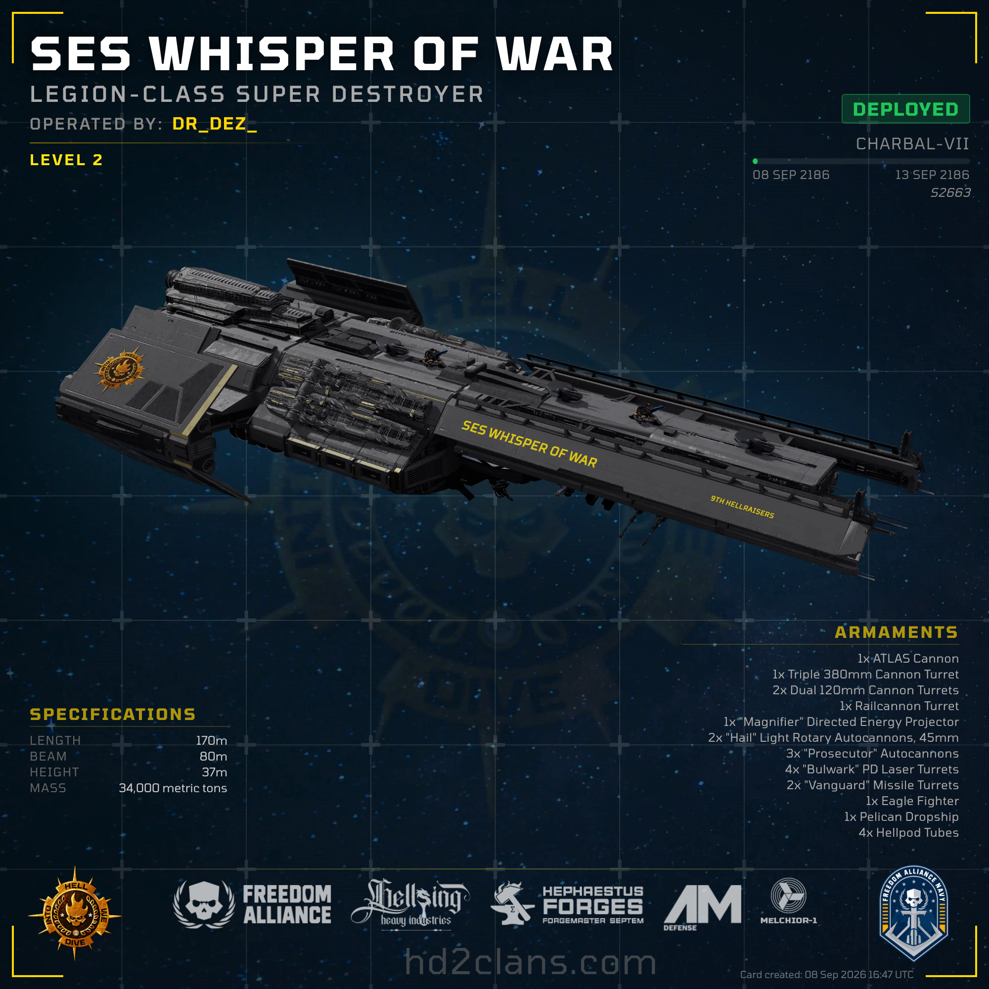 SES Whisper of War
