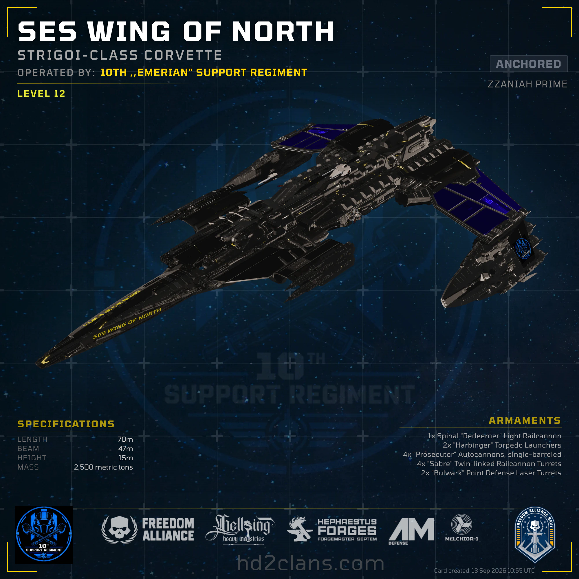SES Wing of North