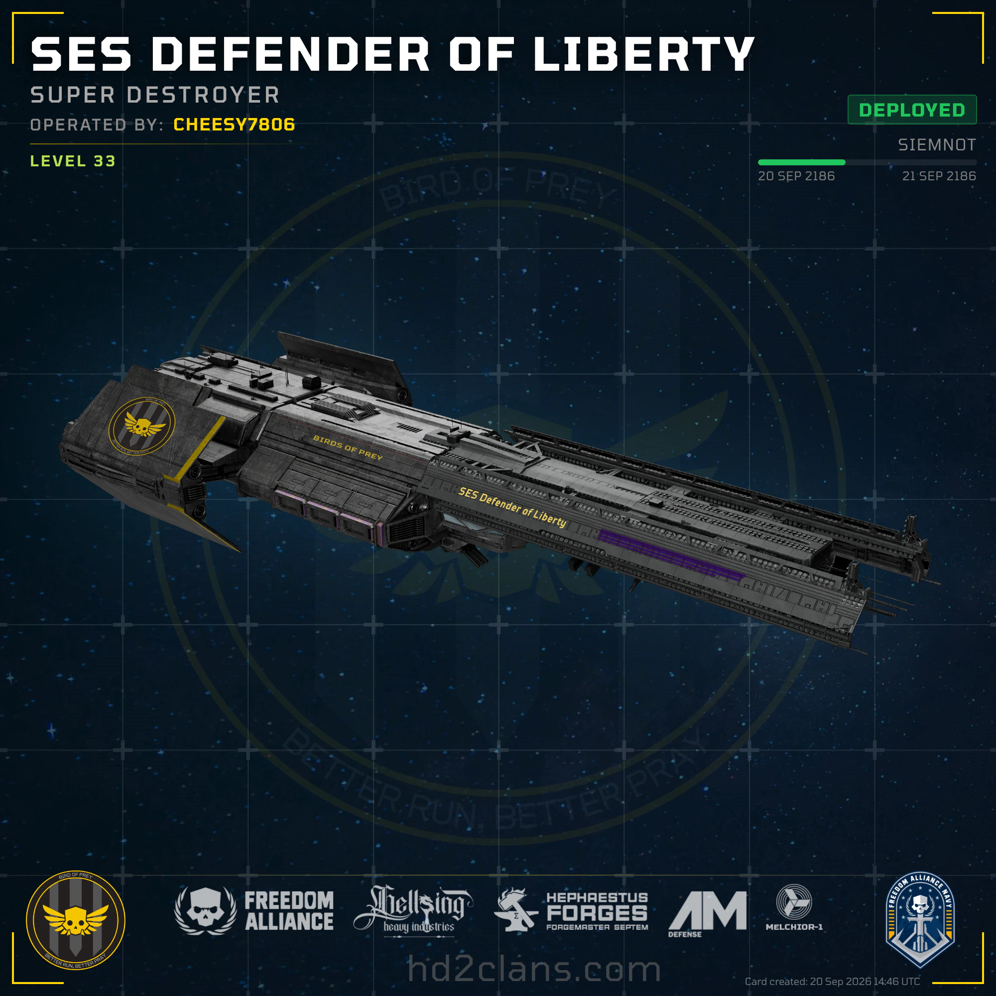 SES Defender of Liberty