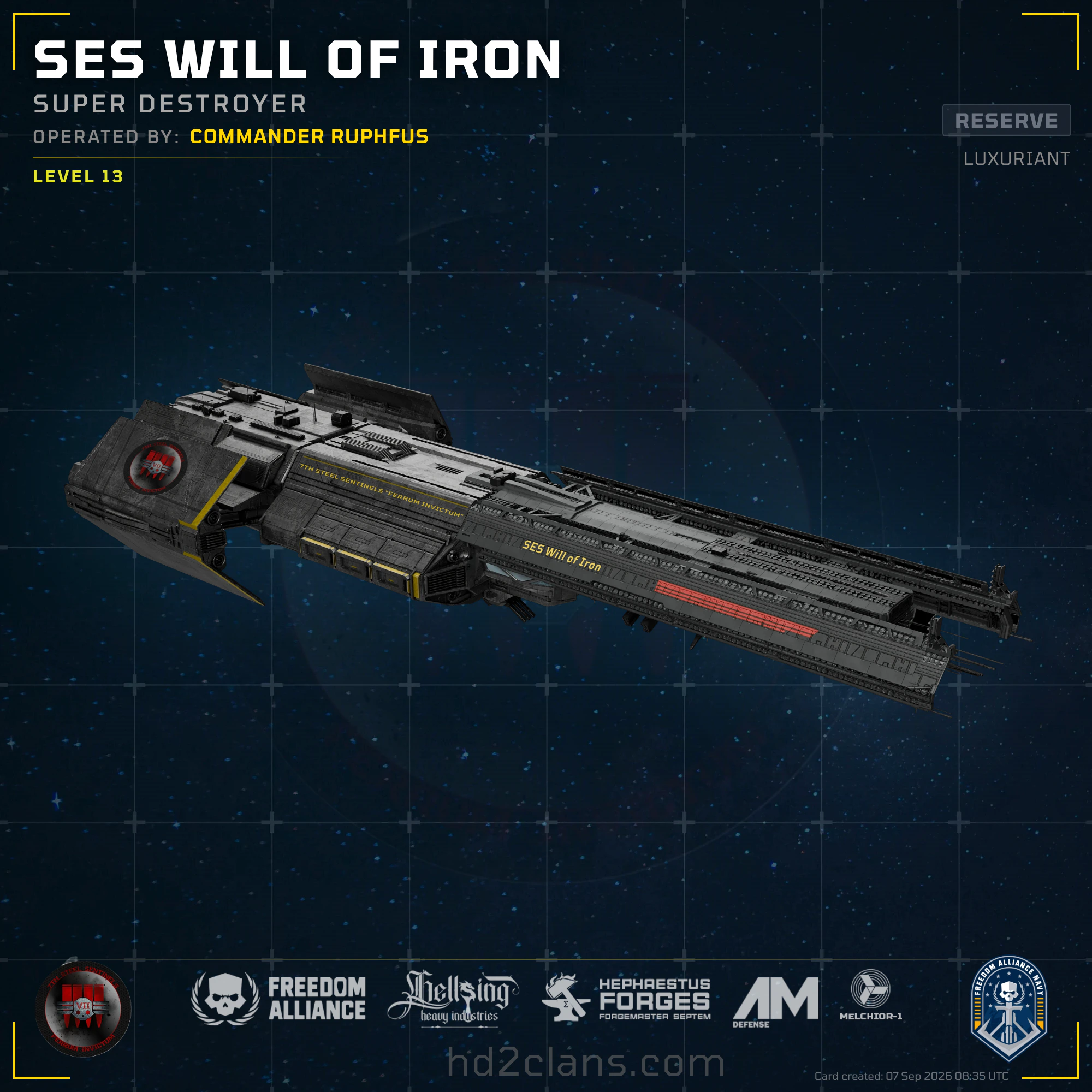 SES Will of Iron