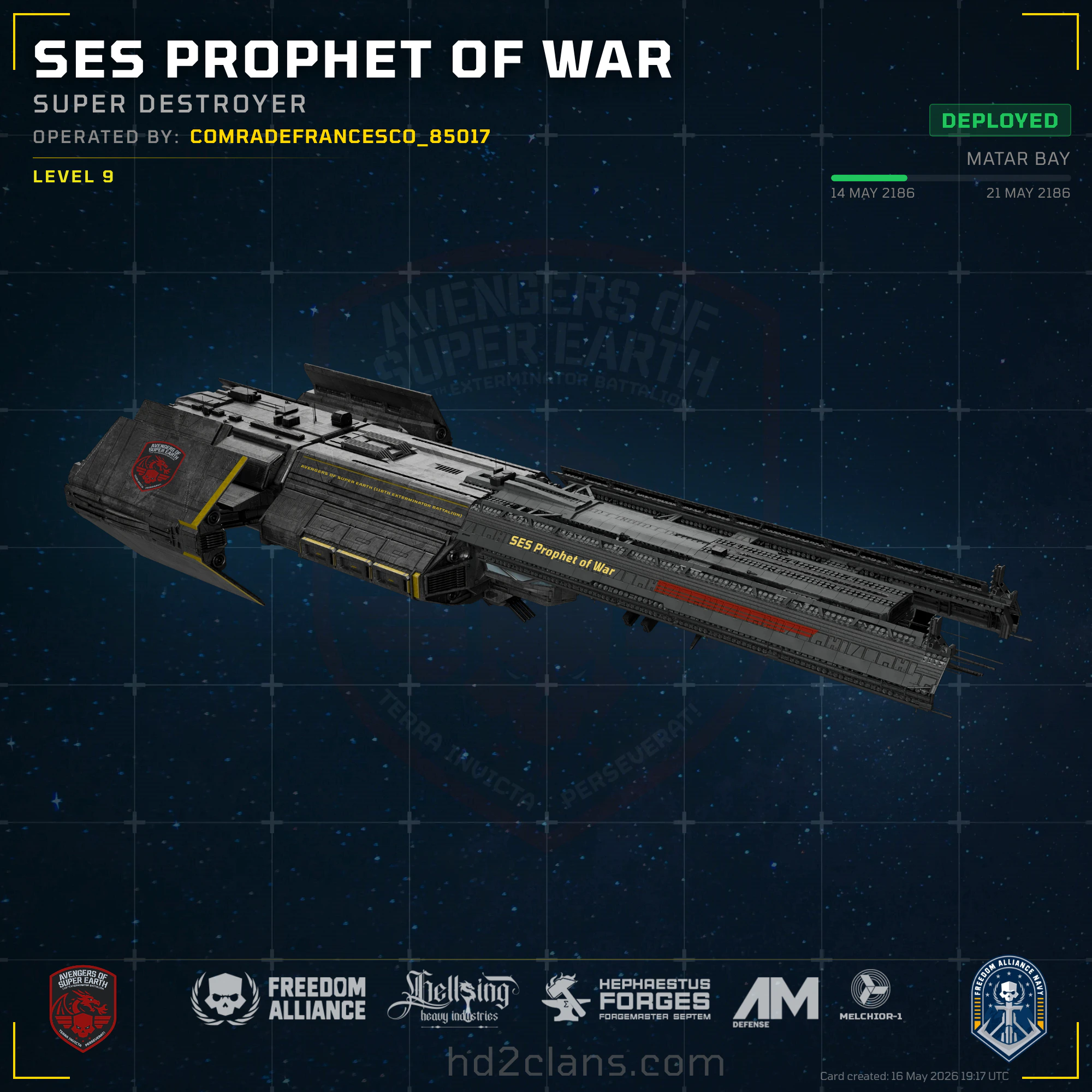 SES Prophet of War