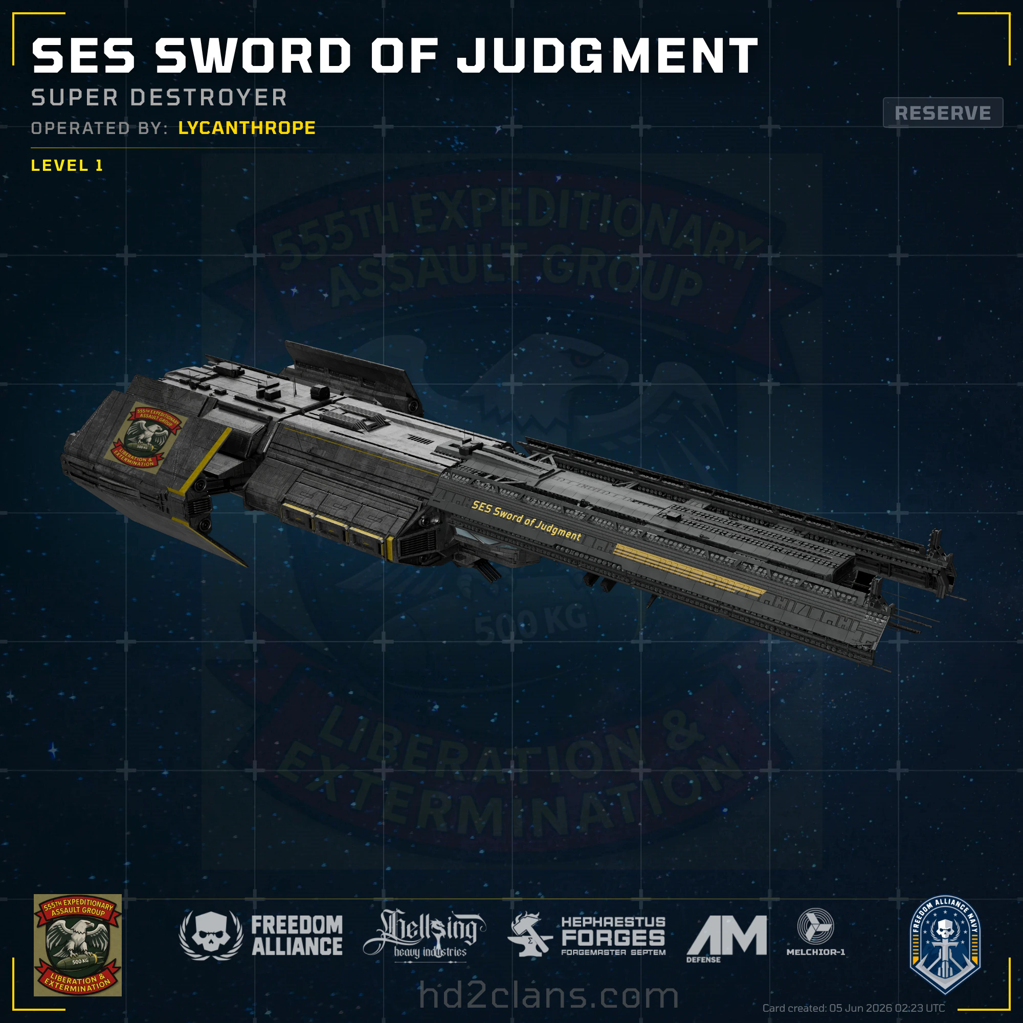 SES Sword of Judgment