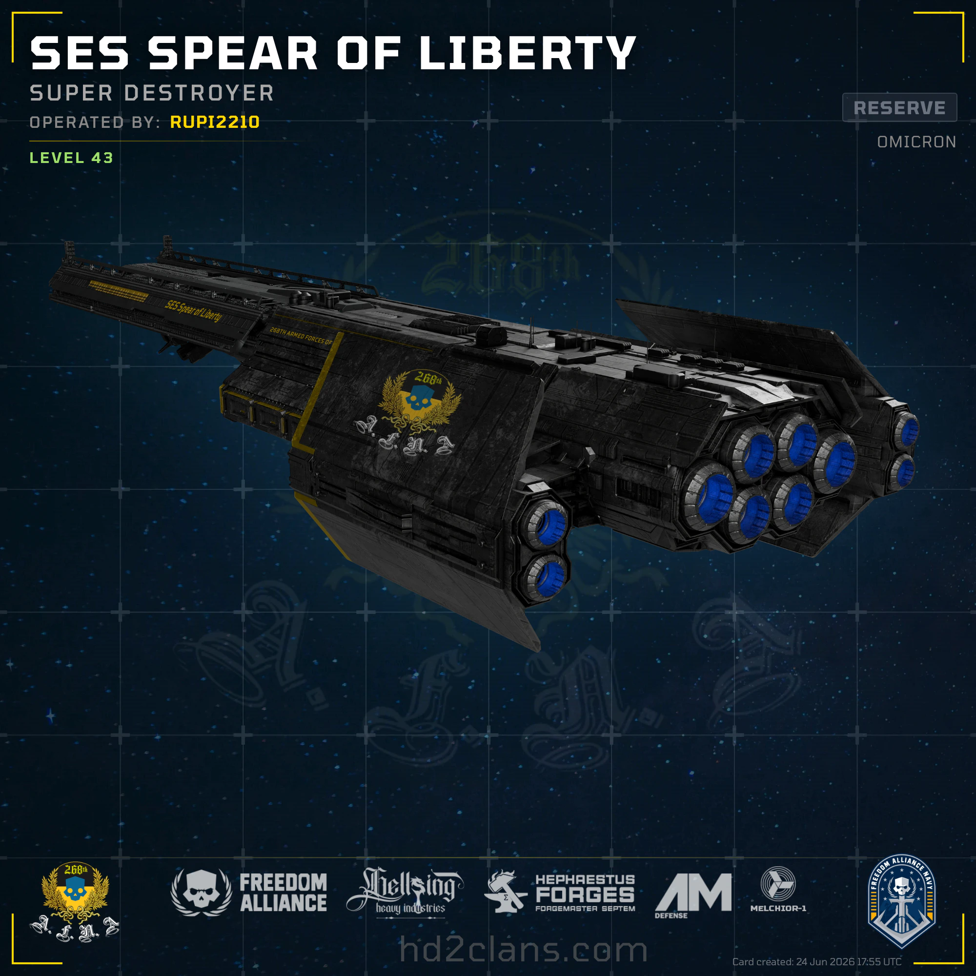 SES Spear of Liberty