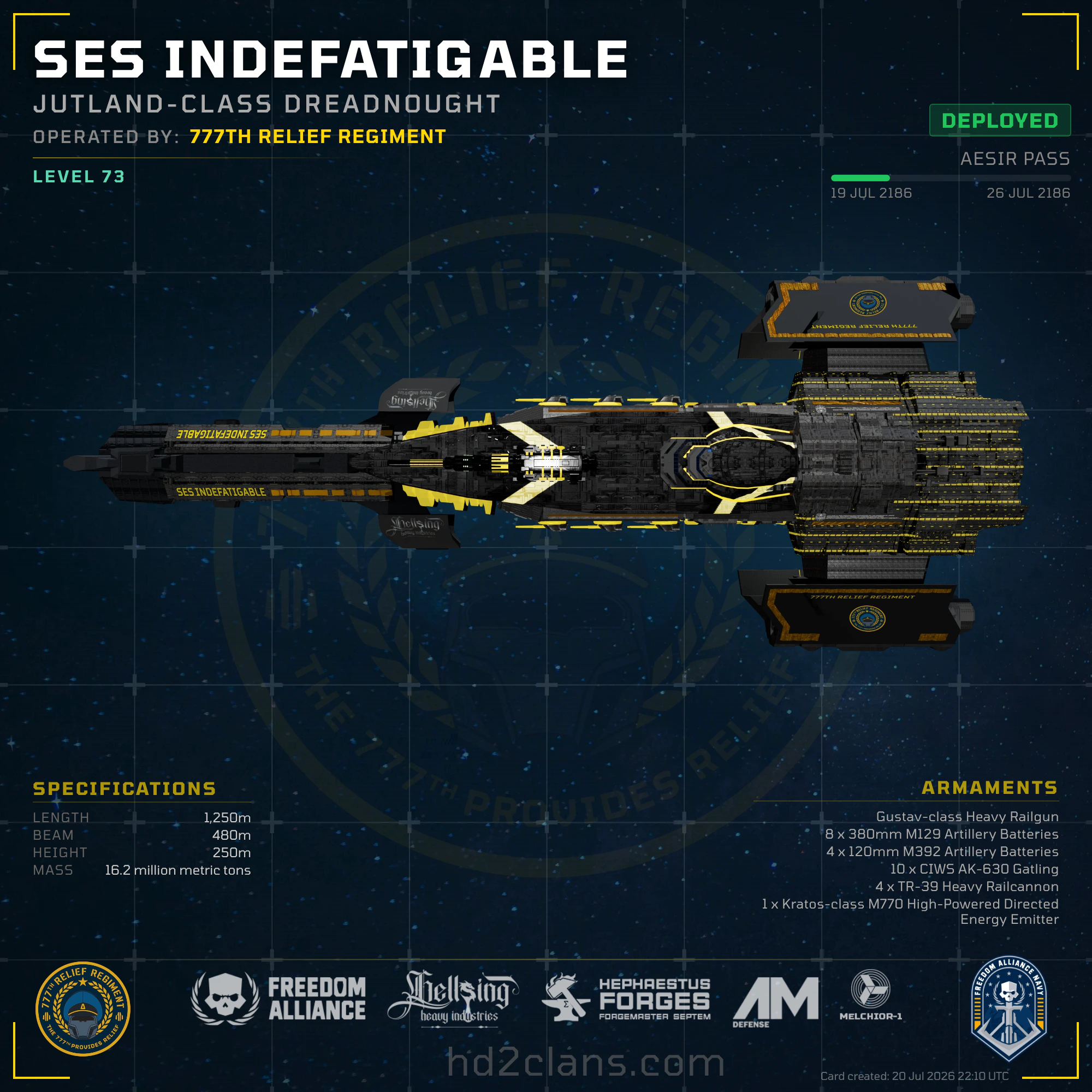 SES Indefatigable