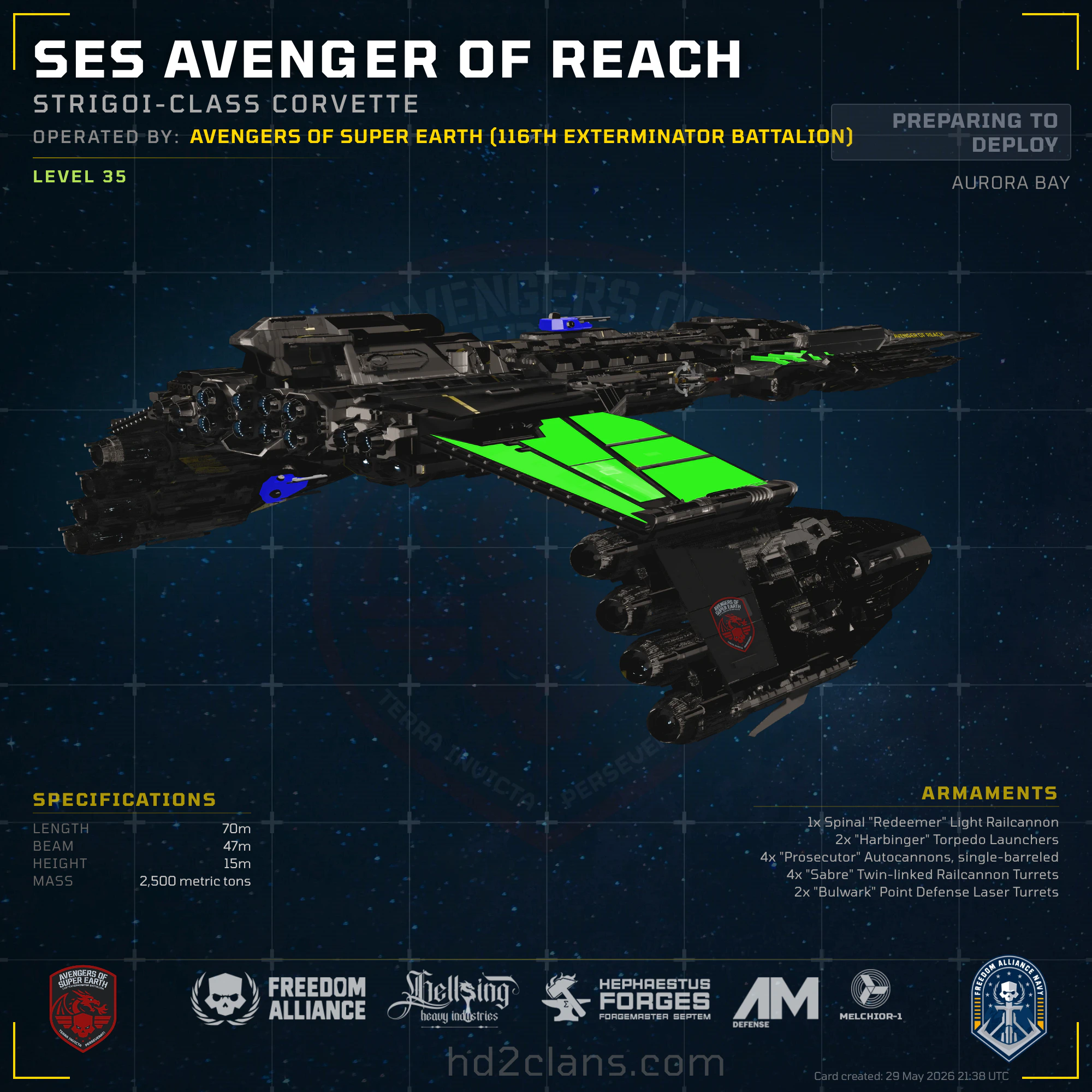 SES Avenger of Reach