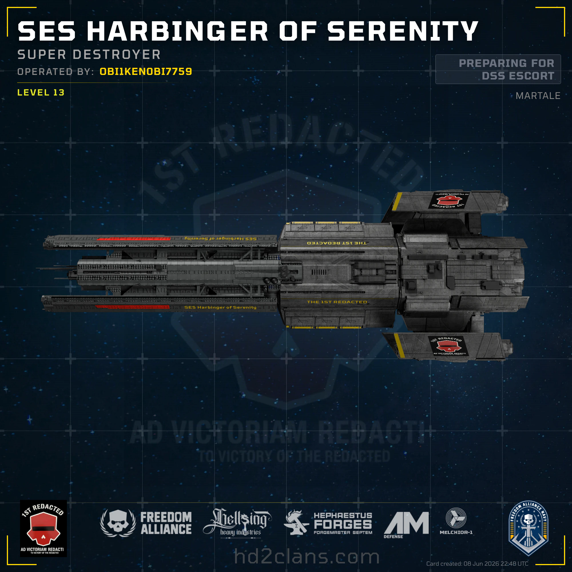 SES Harbinger of Serenity