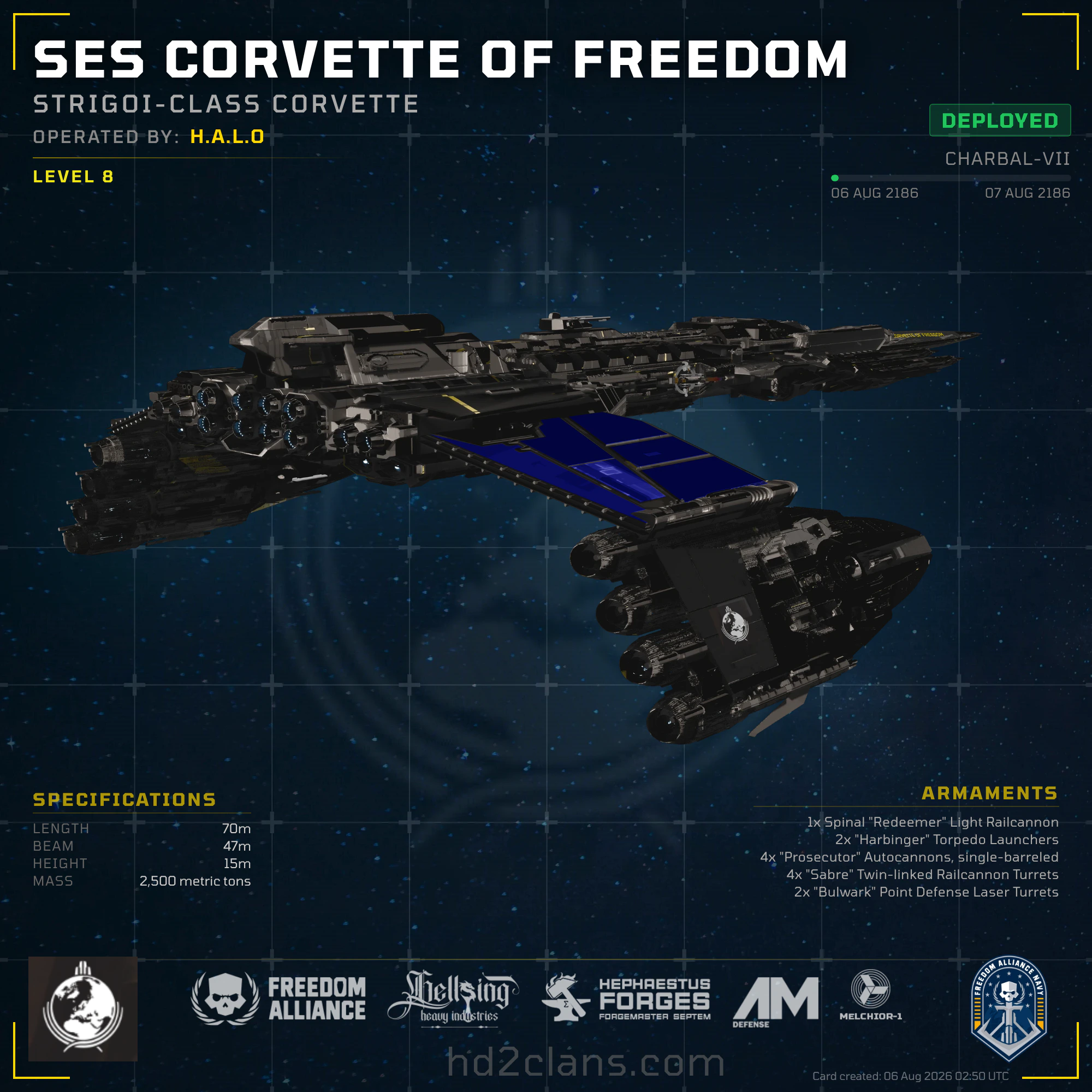 SES CORVETTE OF FREEDOM