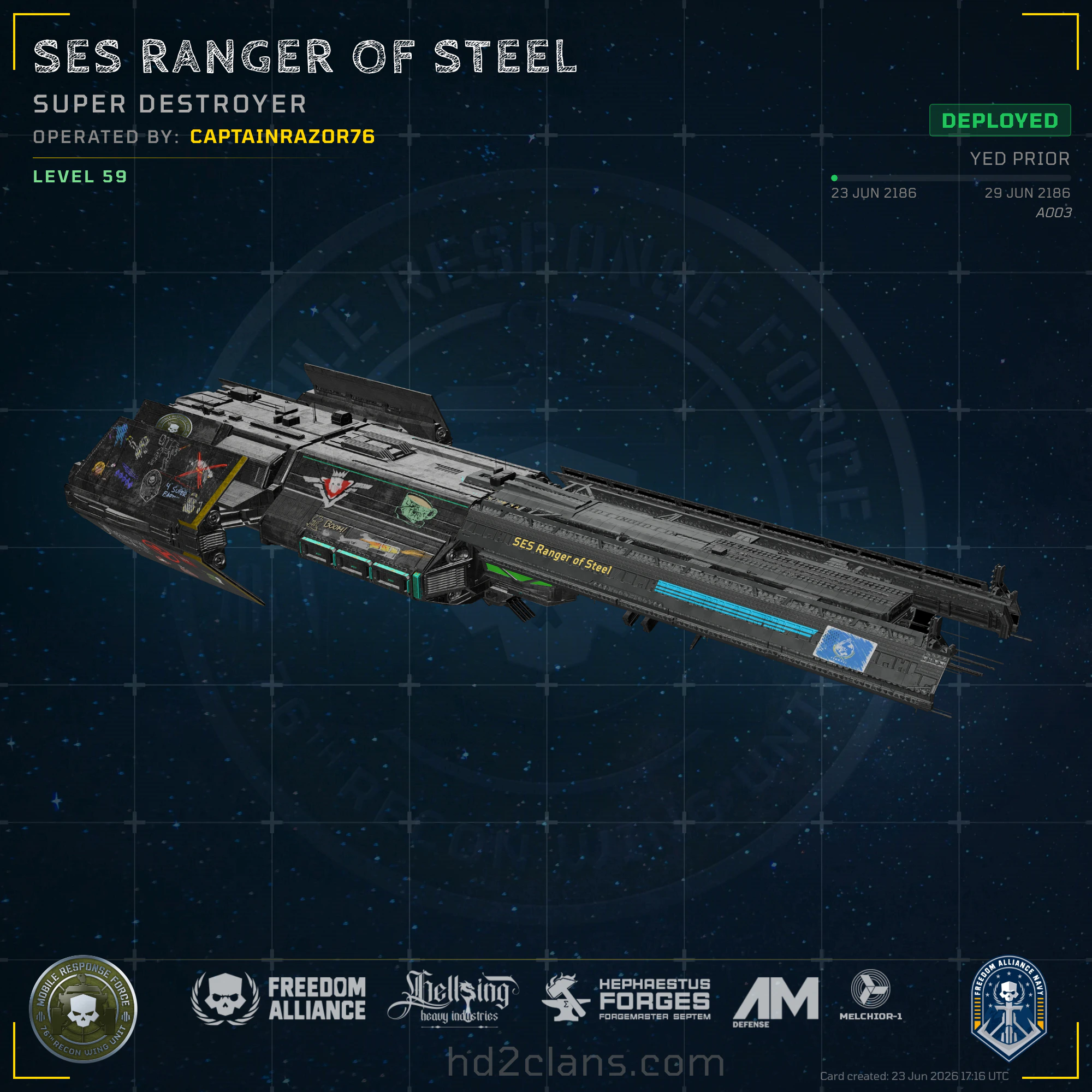 SES Ranger of Steel