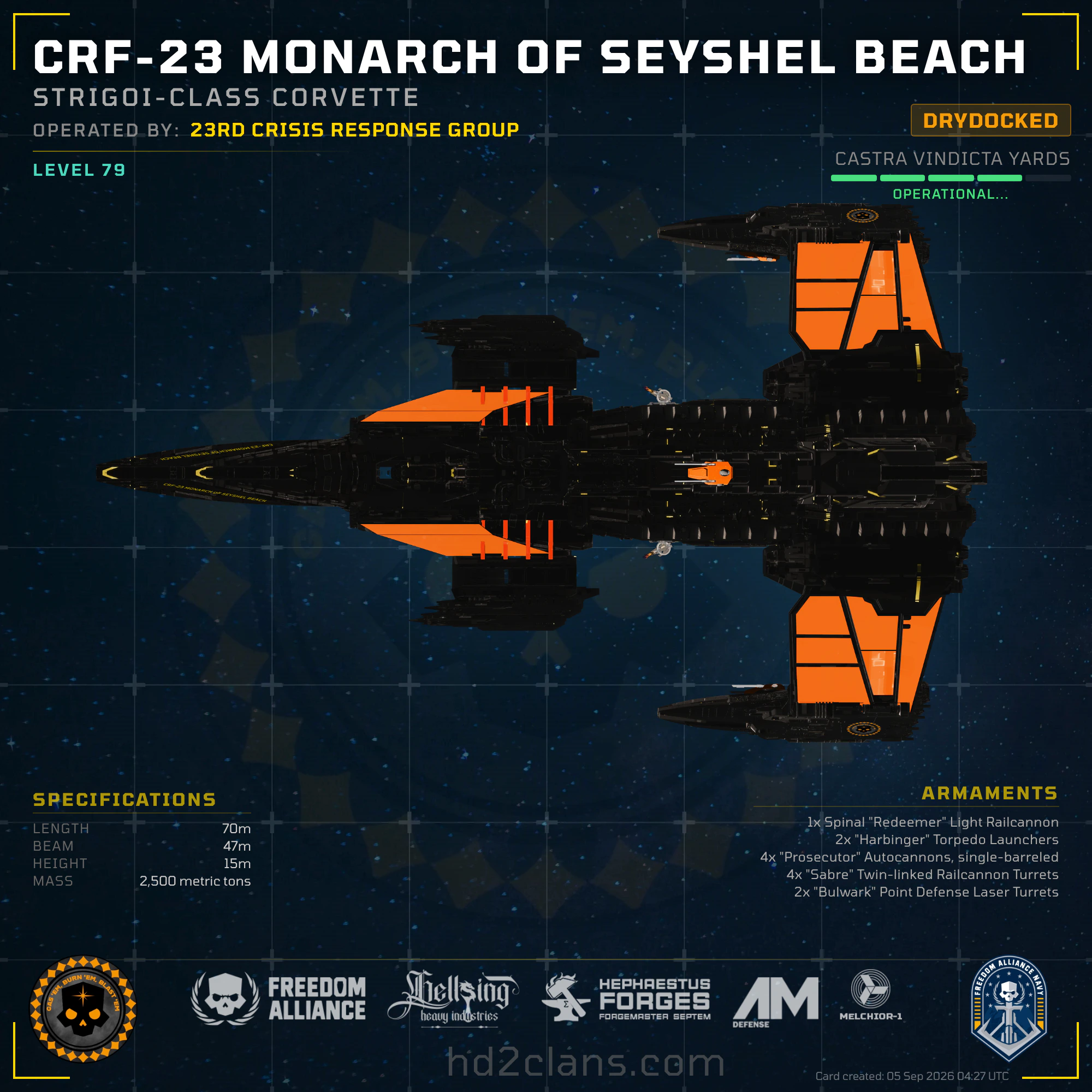 CRF-23 Monarch of Seyshel Beach