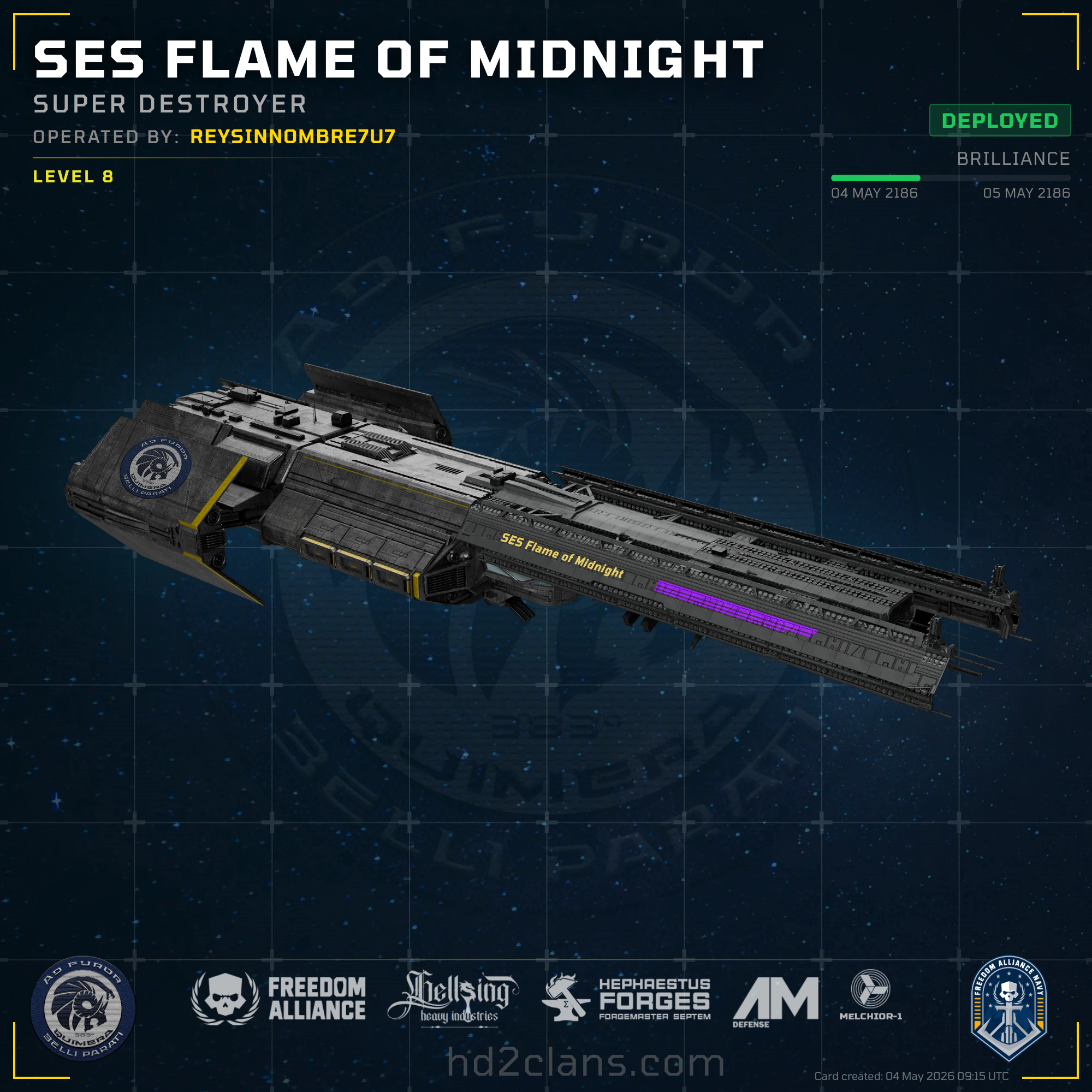 SES Flame of Midnight