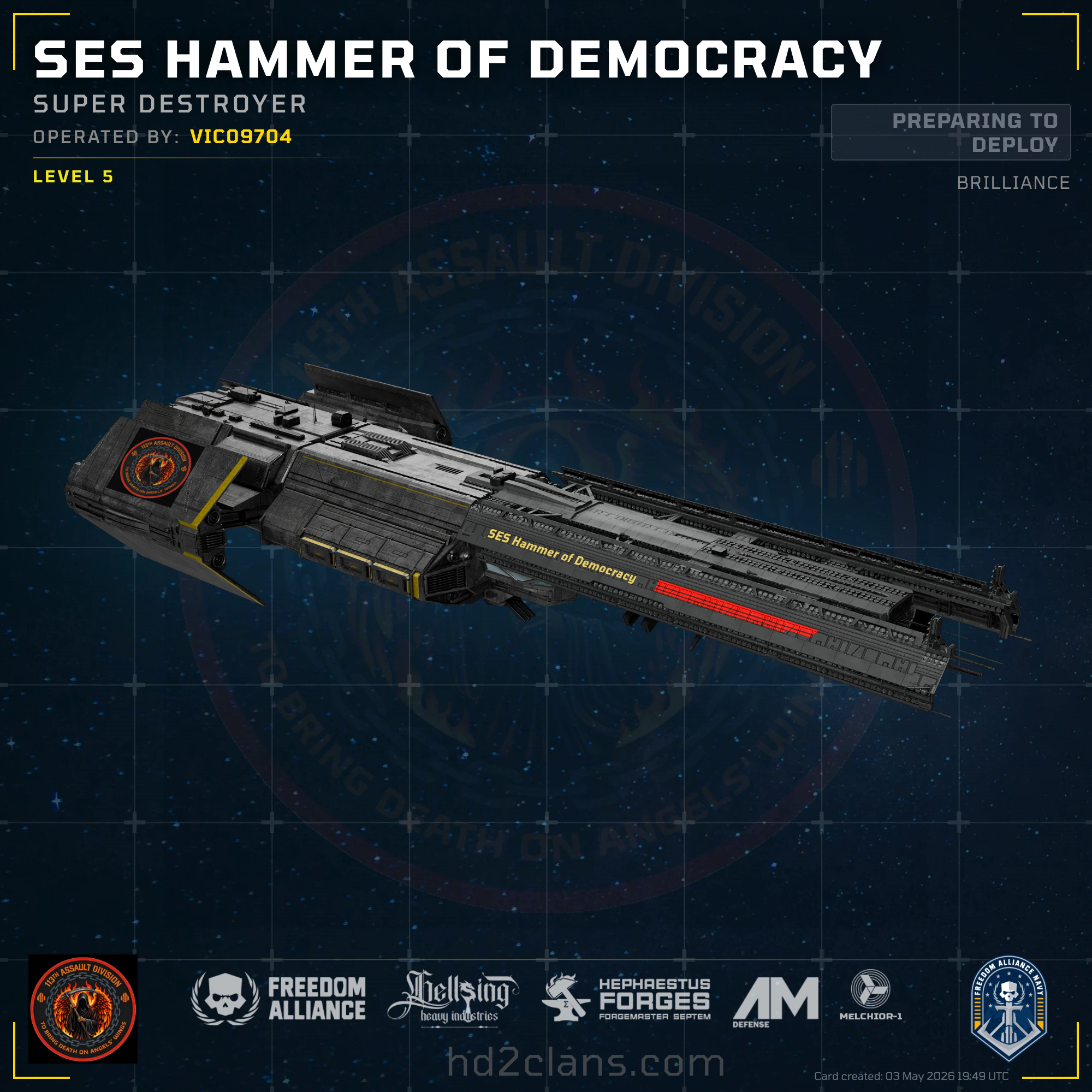 SES Hammer of Democracy