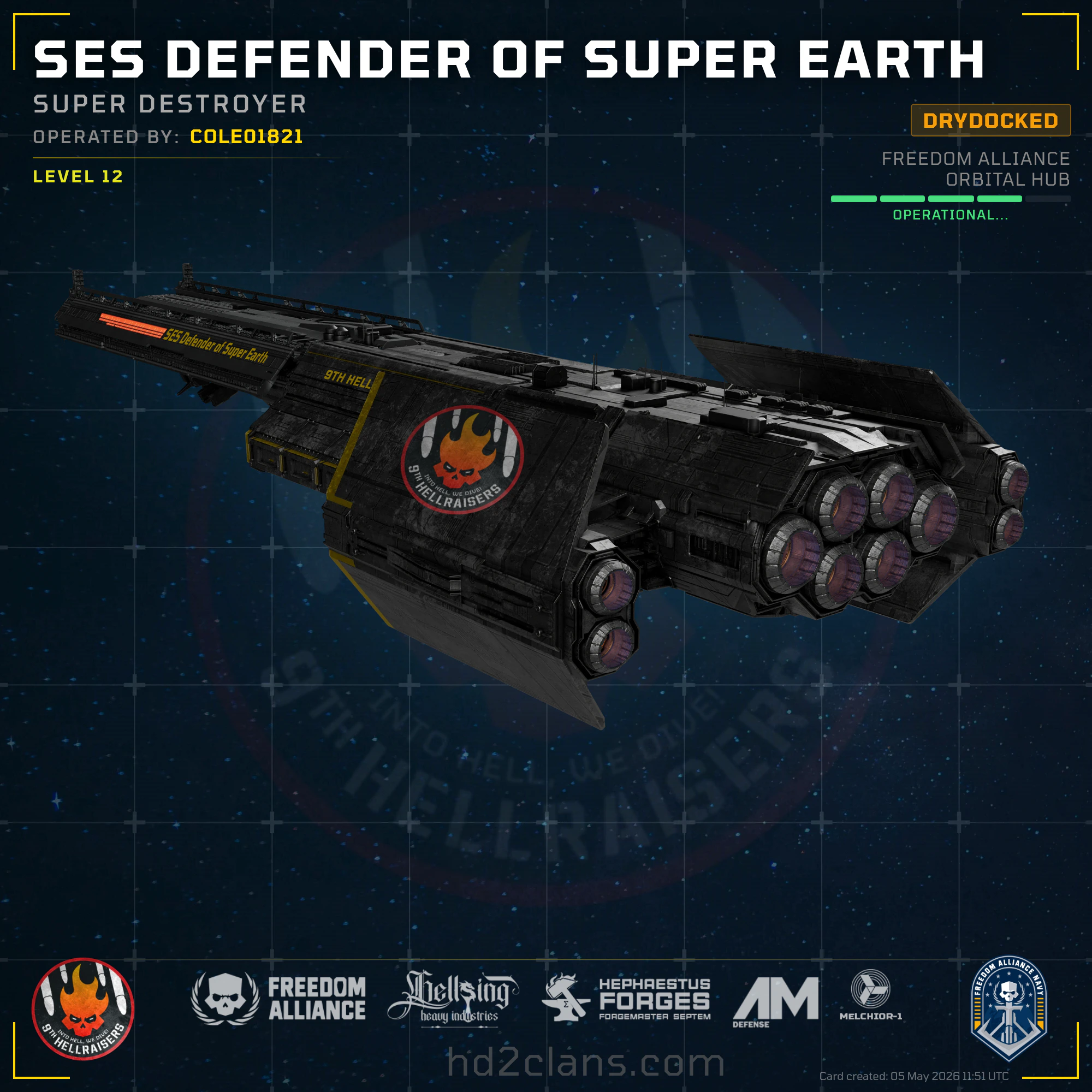 SES Defender of Super Earth