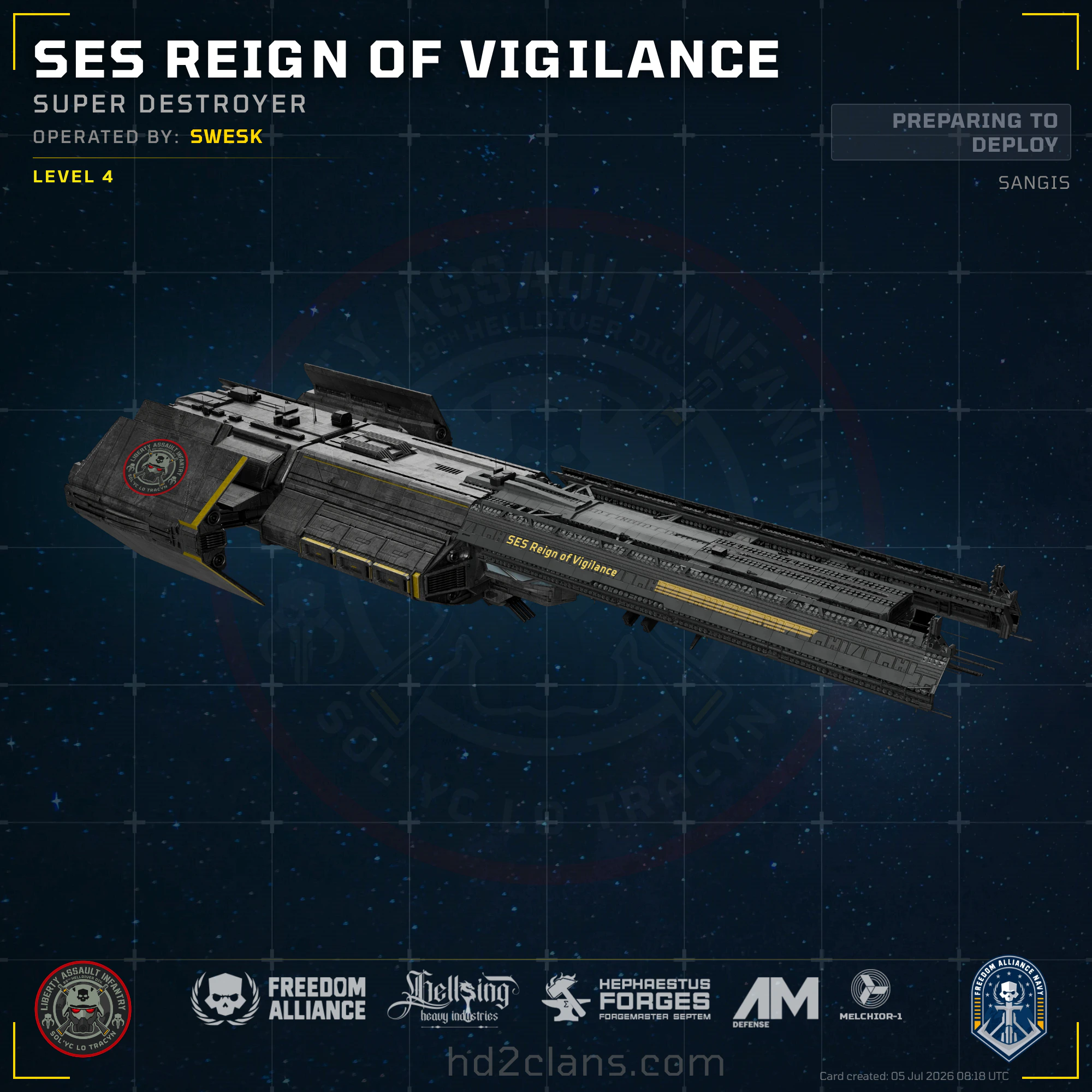 SES Reign of Vigilance