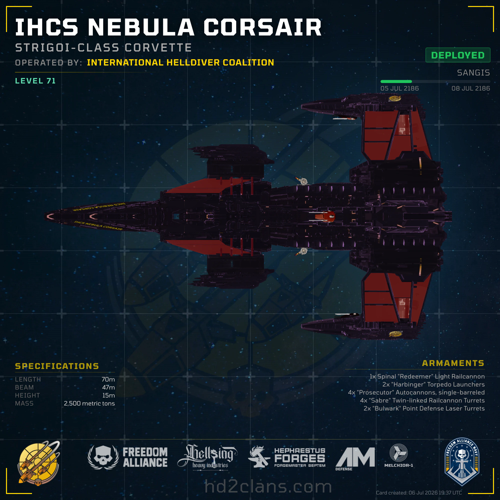 IHCS Nebula Corsair