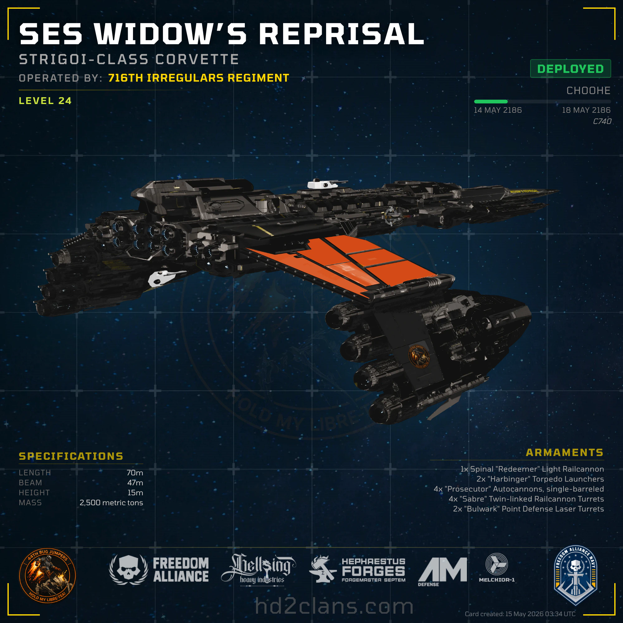 SES Widow’s Reprisal