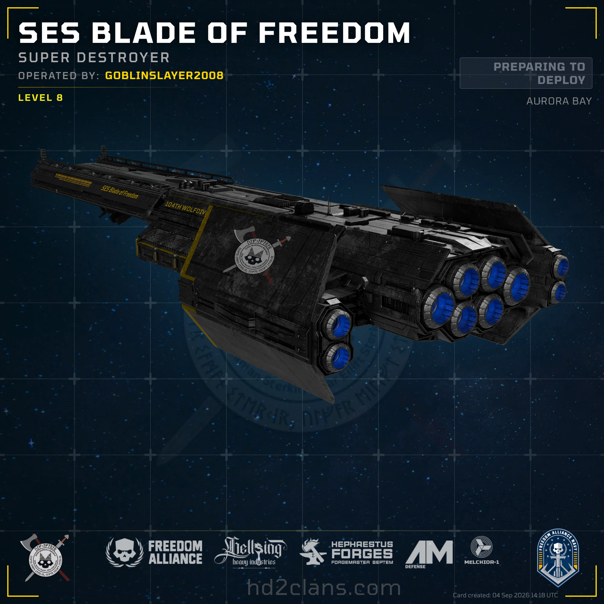 SES Blade of Freedom