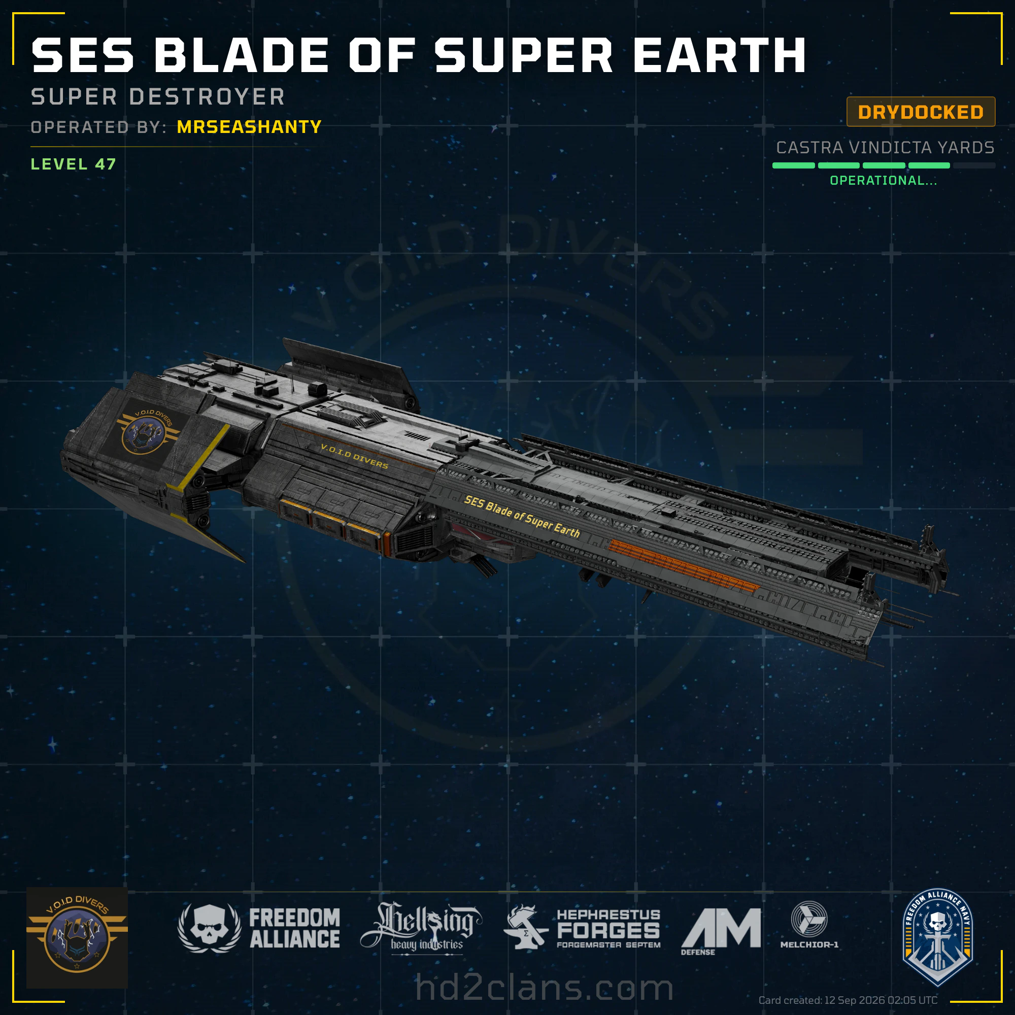 SES Blade of Super Earth