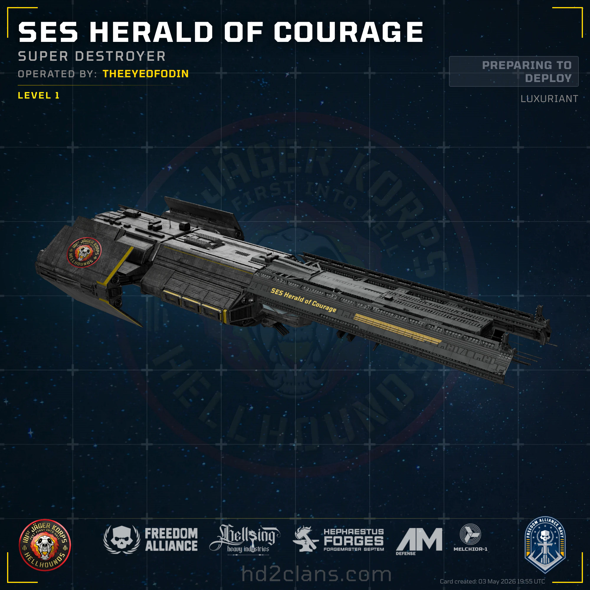 SES Herald of Courage