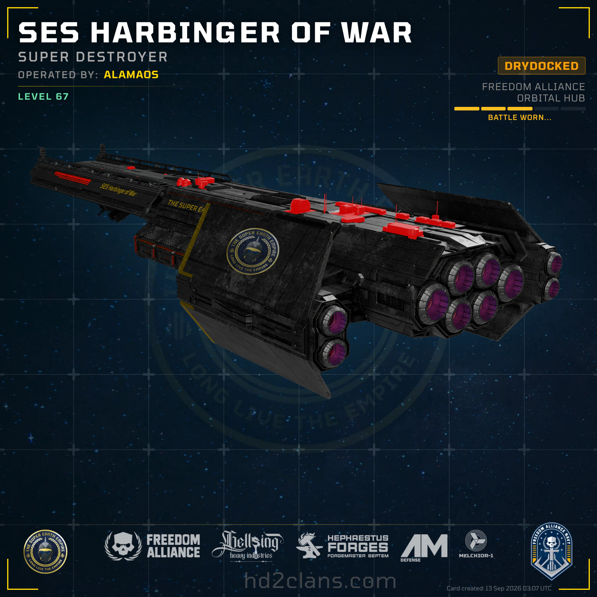 SES Harbinger of War