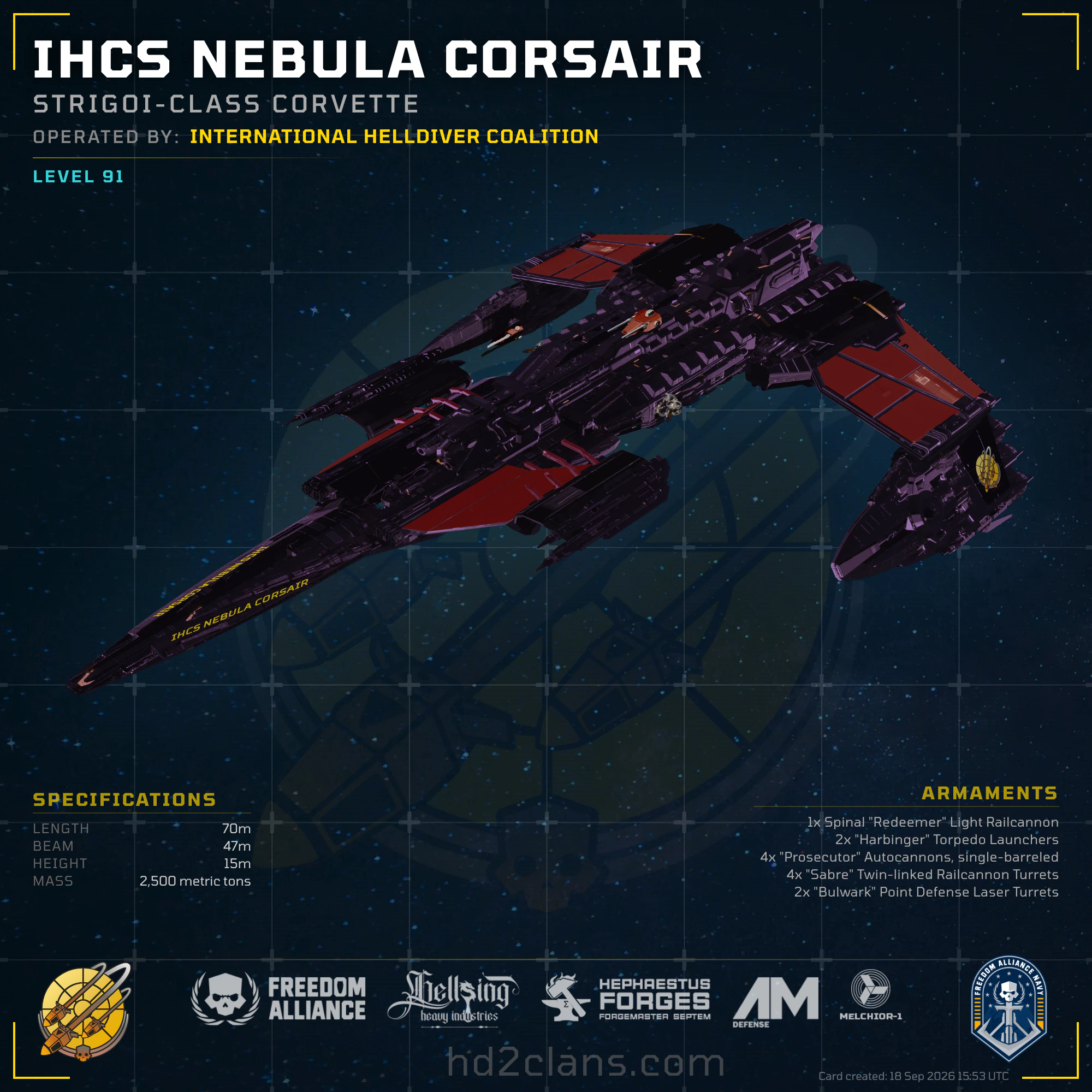IHCS Nebula Corsair