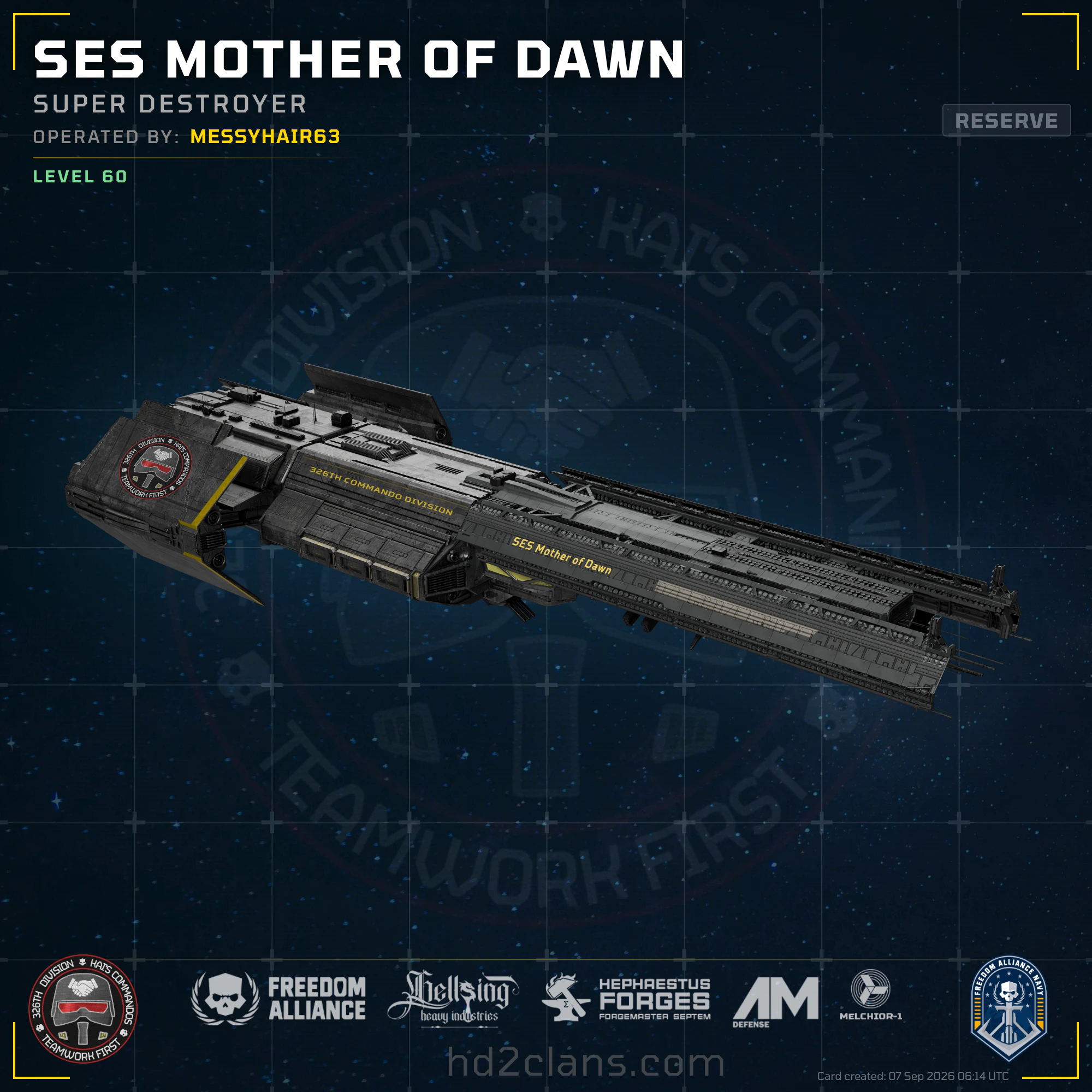 SES Mother of Dawn