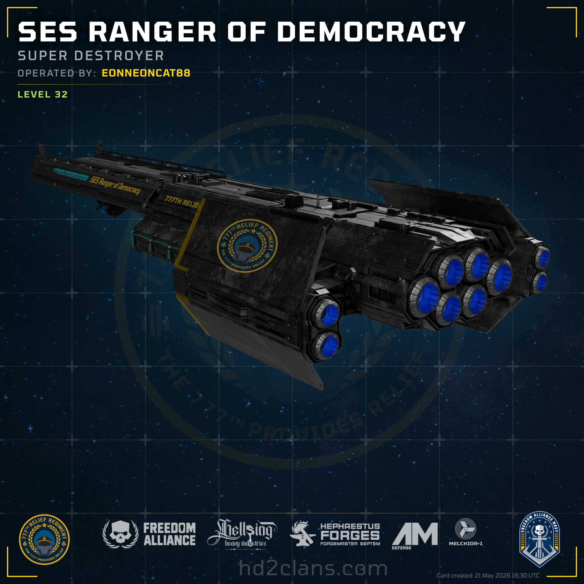 SES Ranger of Democracy