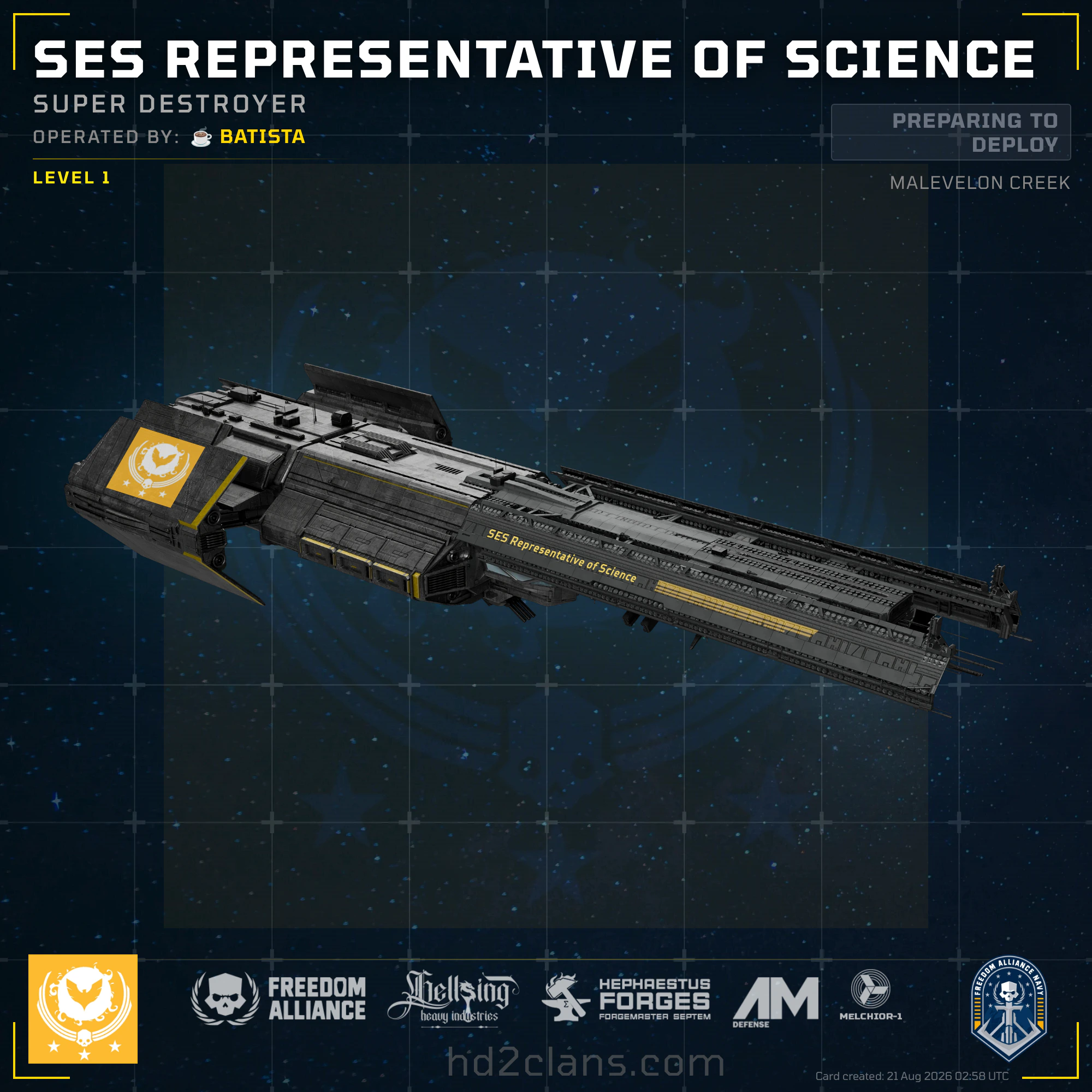 SES Representative of Science