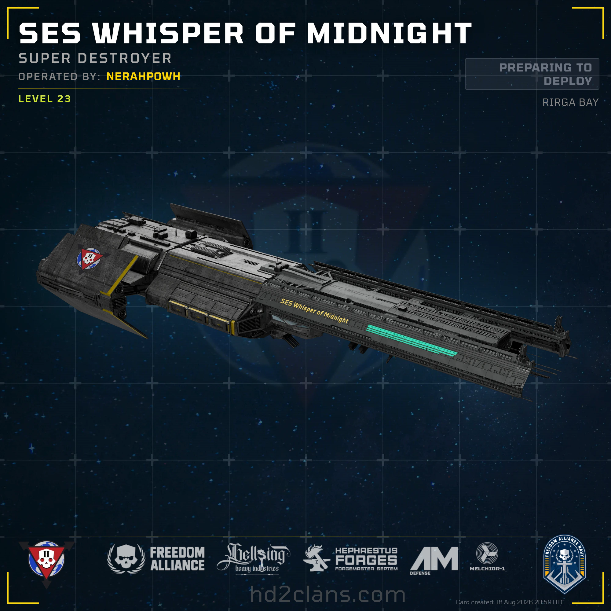 SES Whisper of Midnight