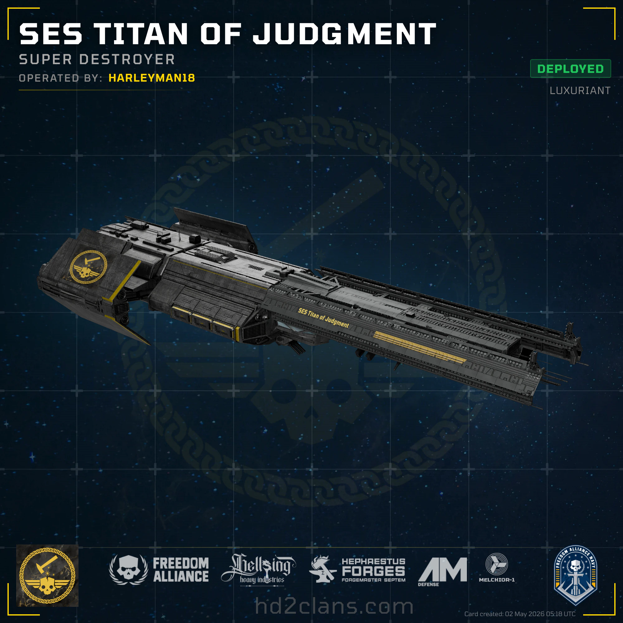 SES Titan of Judgment