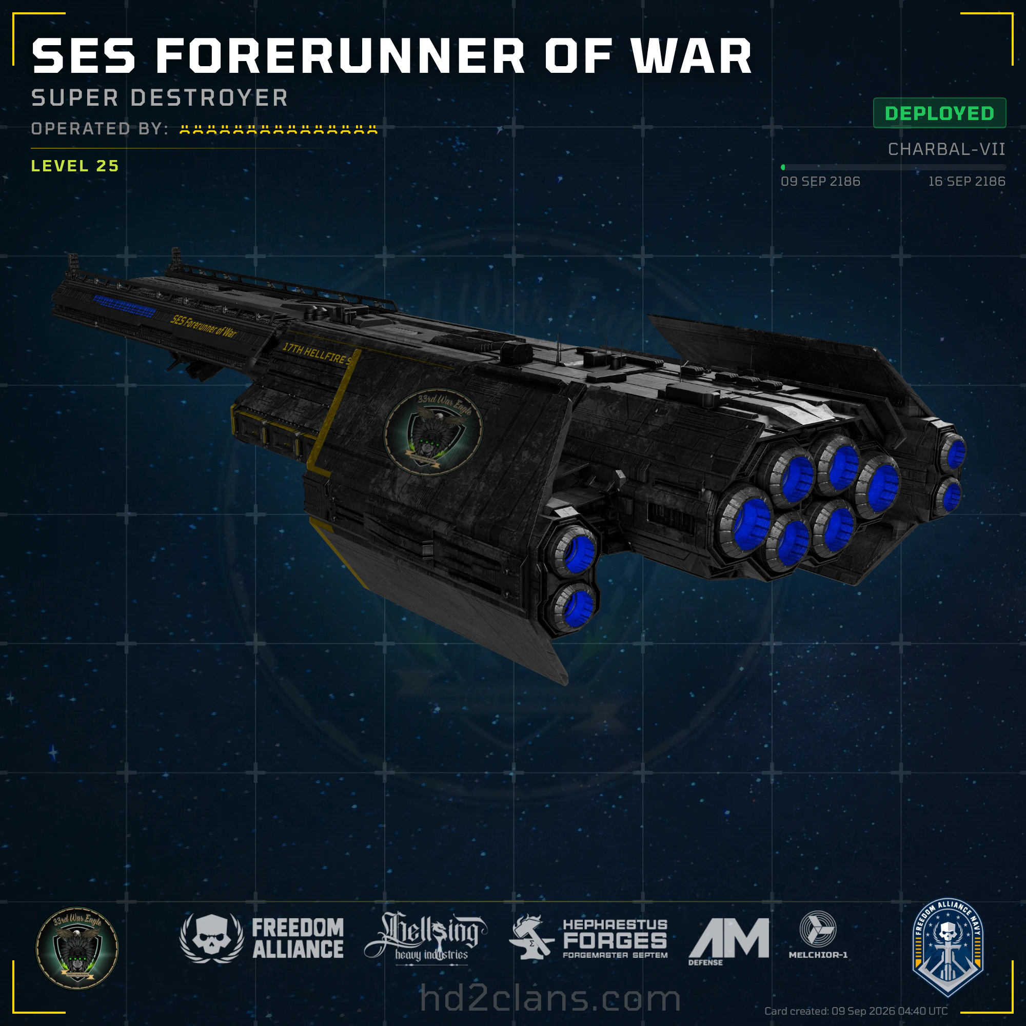 SES Forerunner of War