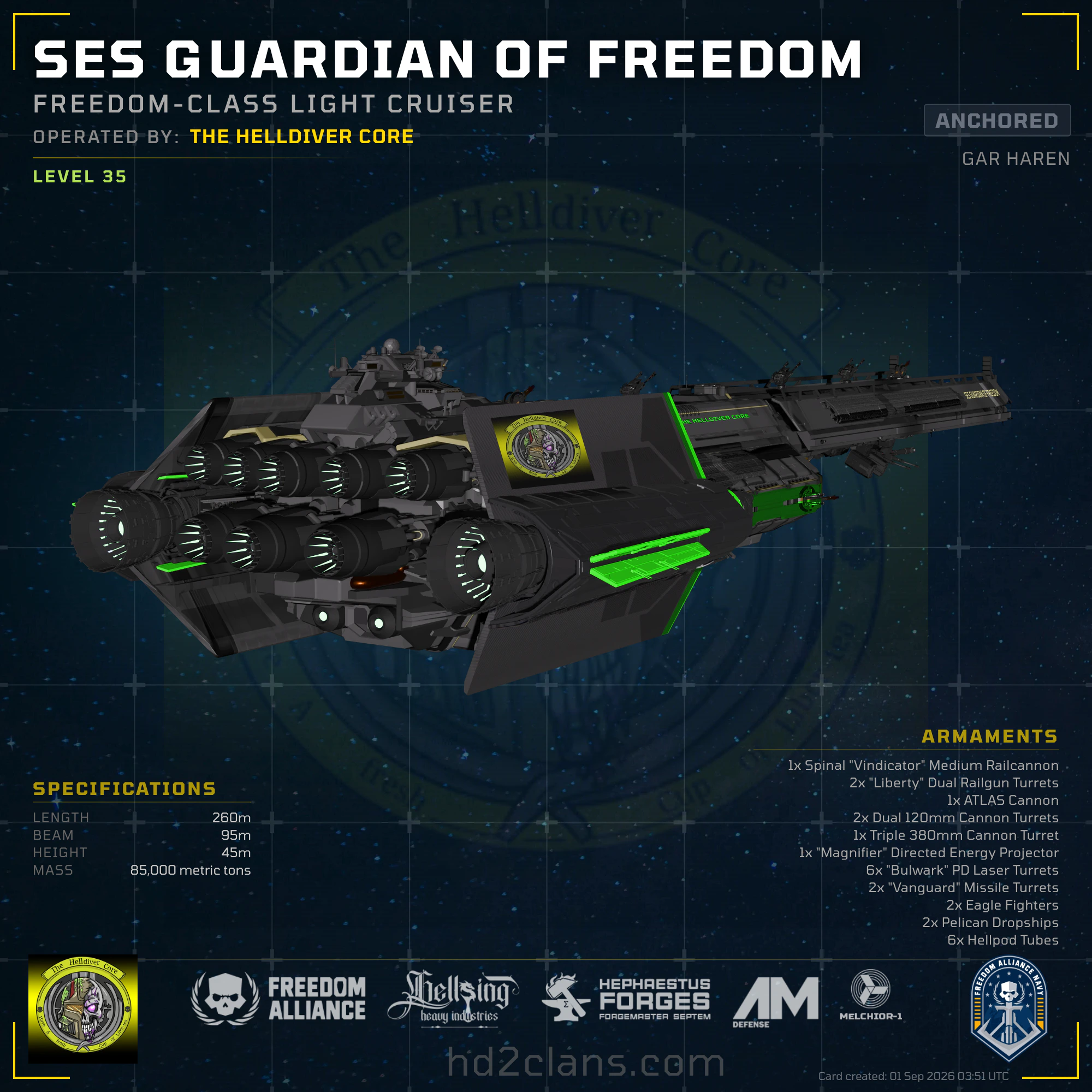 SES GUARDIAN OF FREEDOM