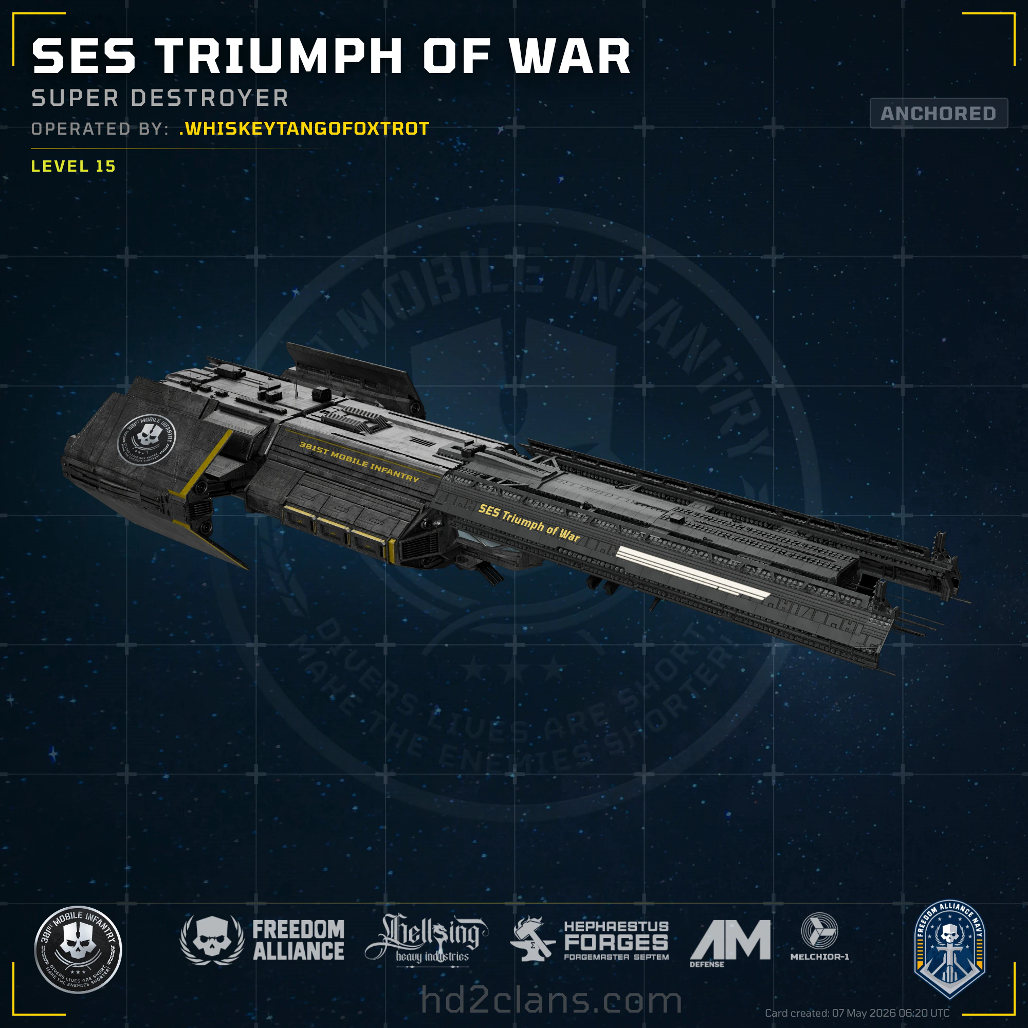 SES Triumph of War