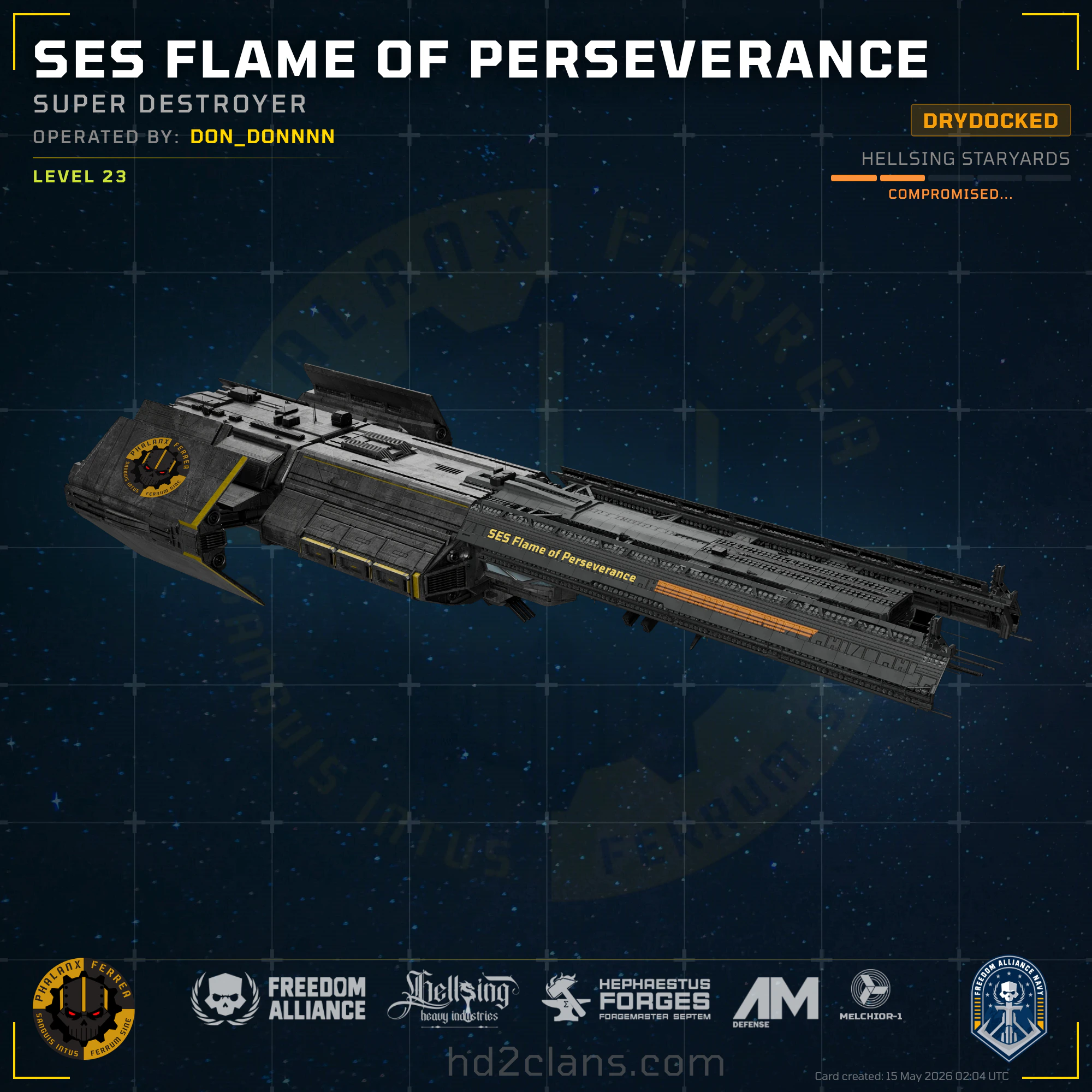 SES Flame of Perseverance