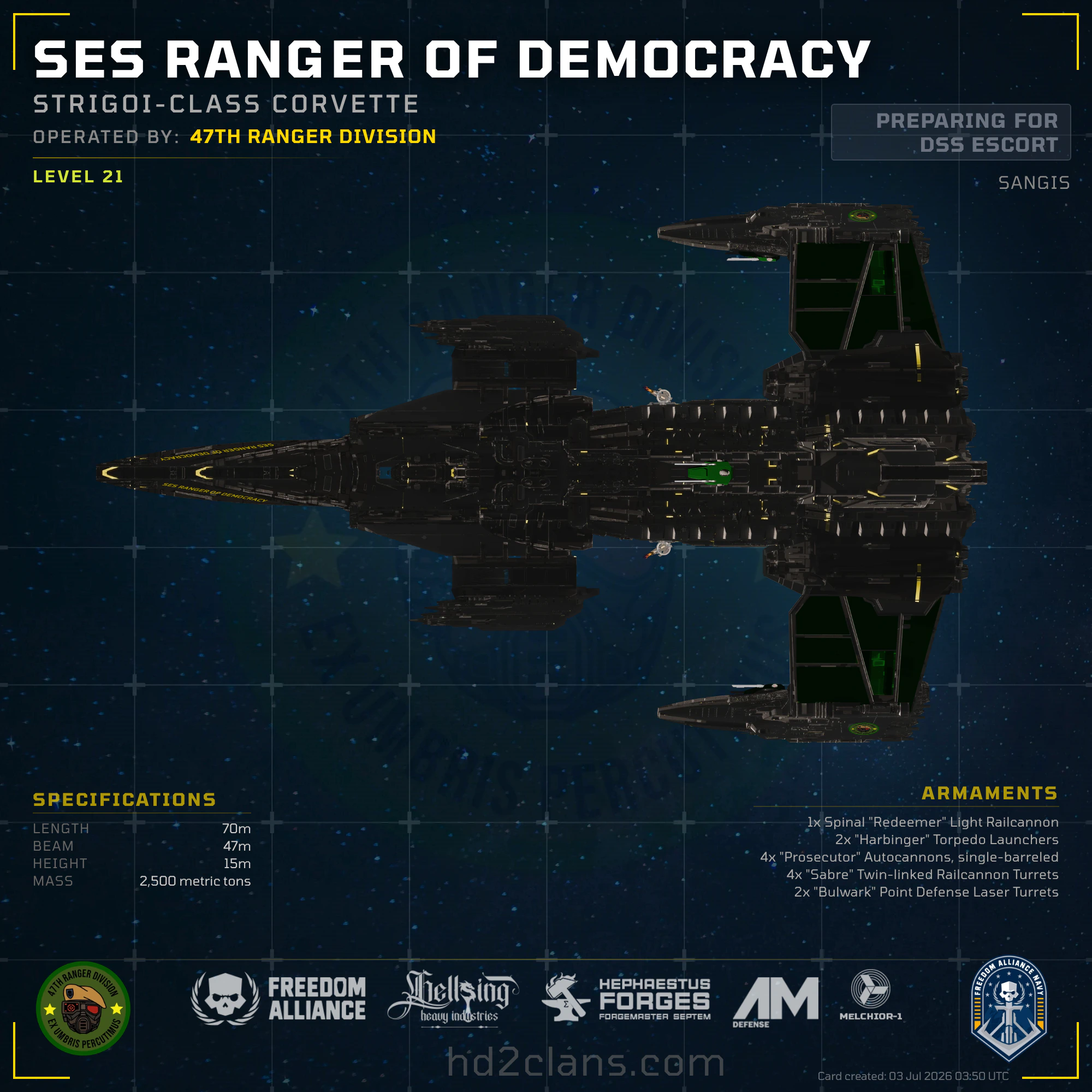 SES Ranger Of Democracy