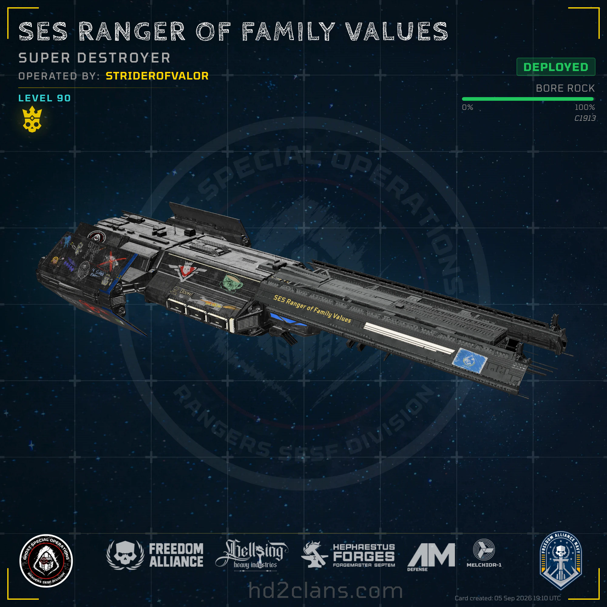 SES Ranger of Family Values