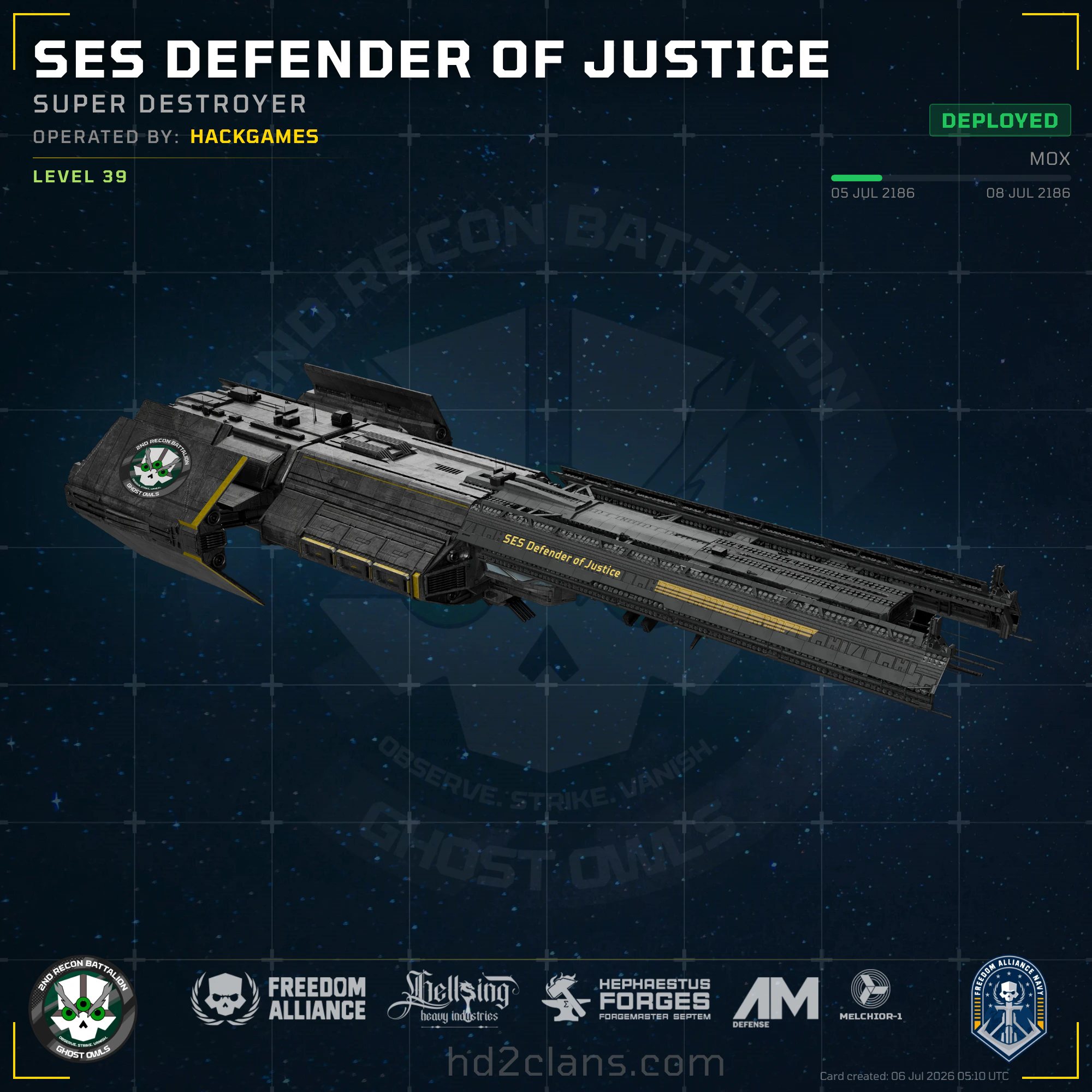 SES Defender of Justice
