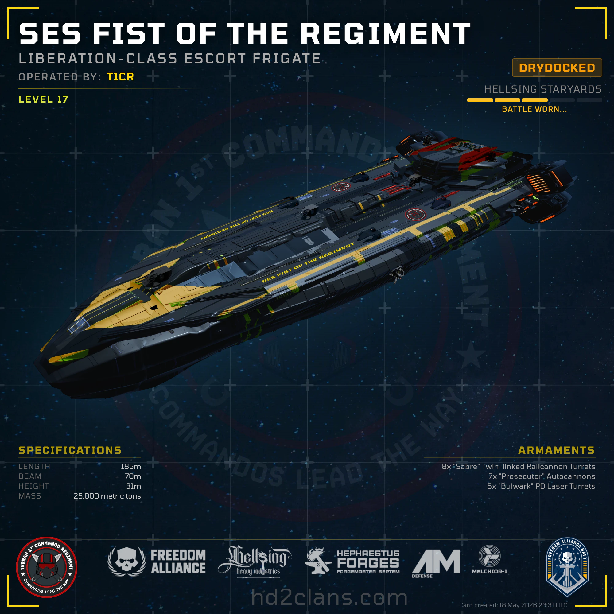 SES Fist of the Regiment