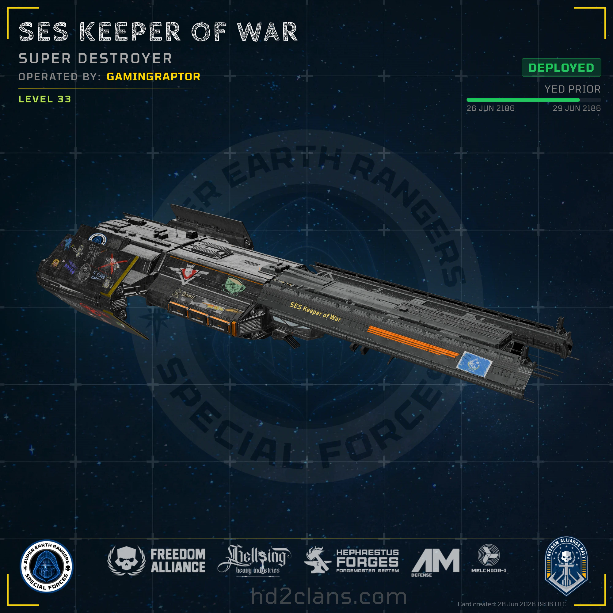 SES Keeper of War