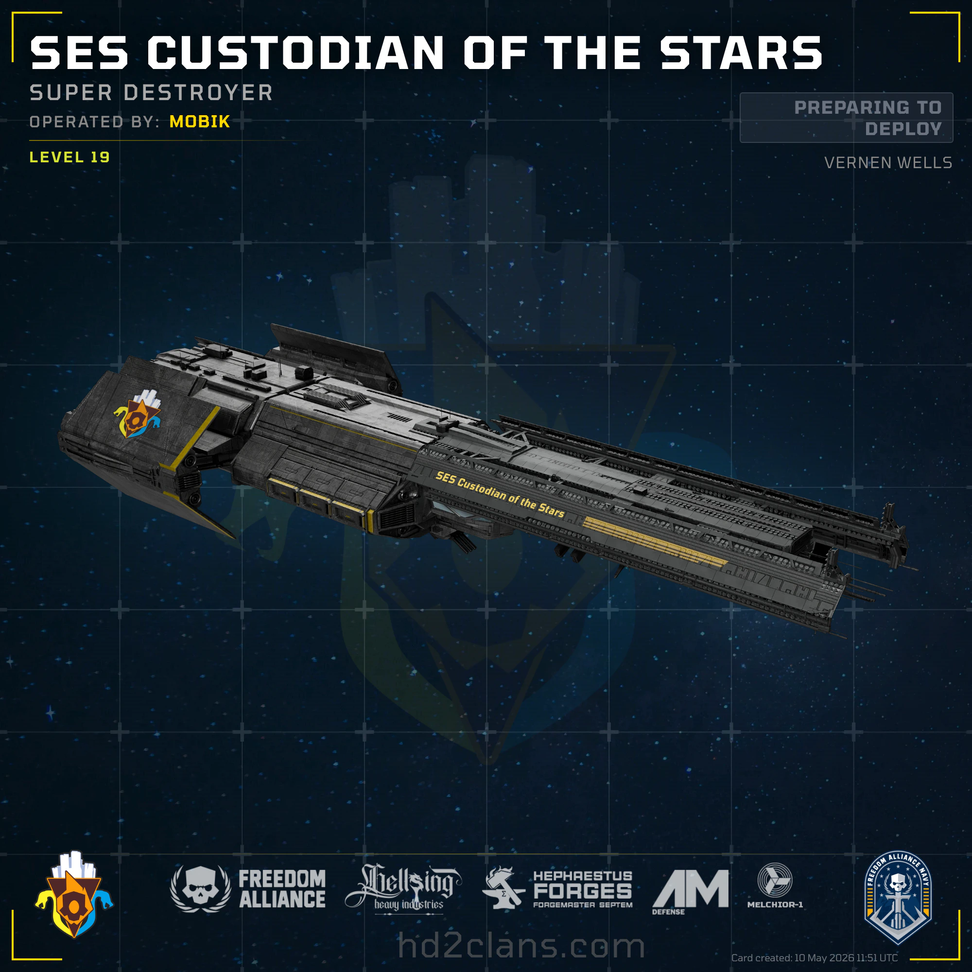SES Custodian of the Stars