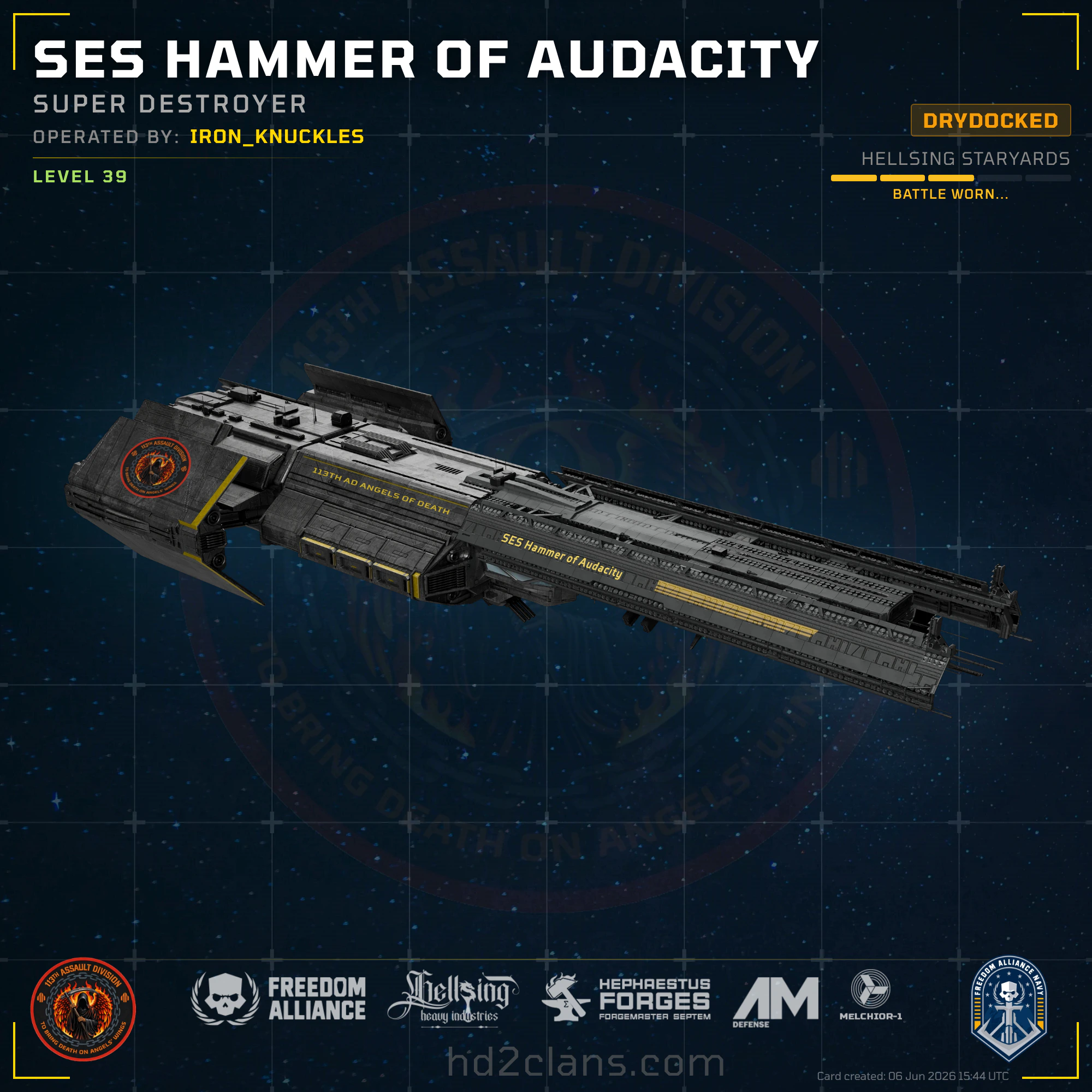 SES Hammer of Audacity