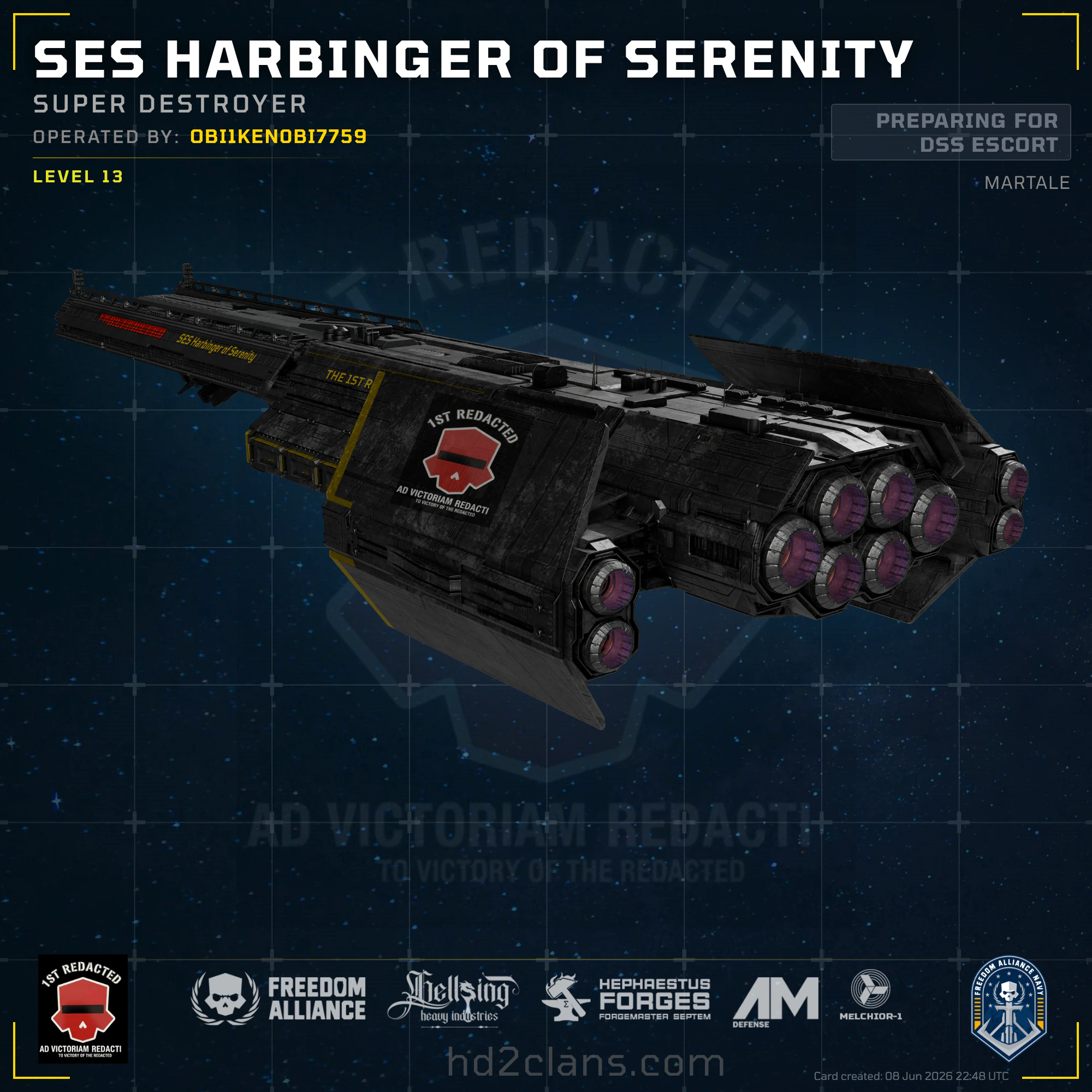 SES Harbinger of Serenity