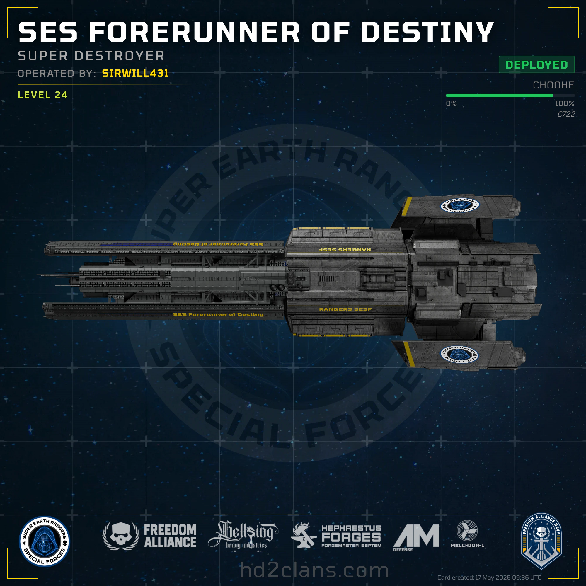 SES Forerunner of Destiny