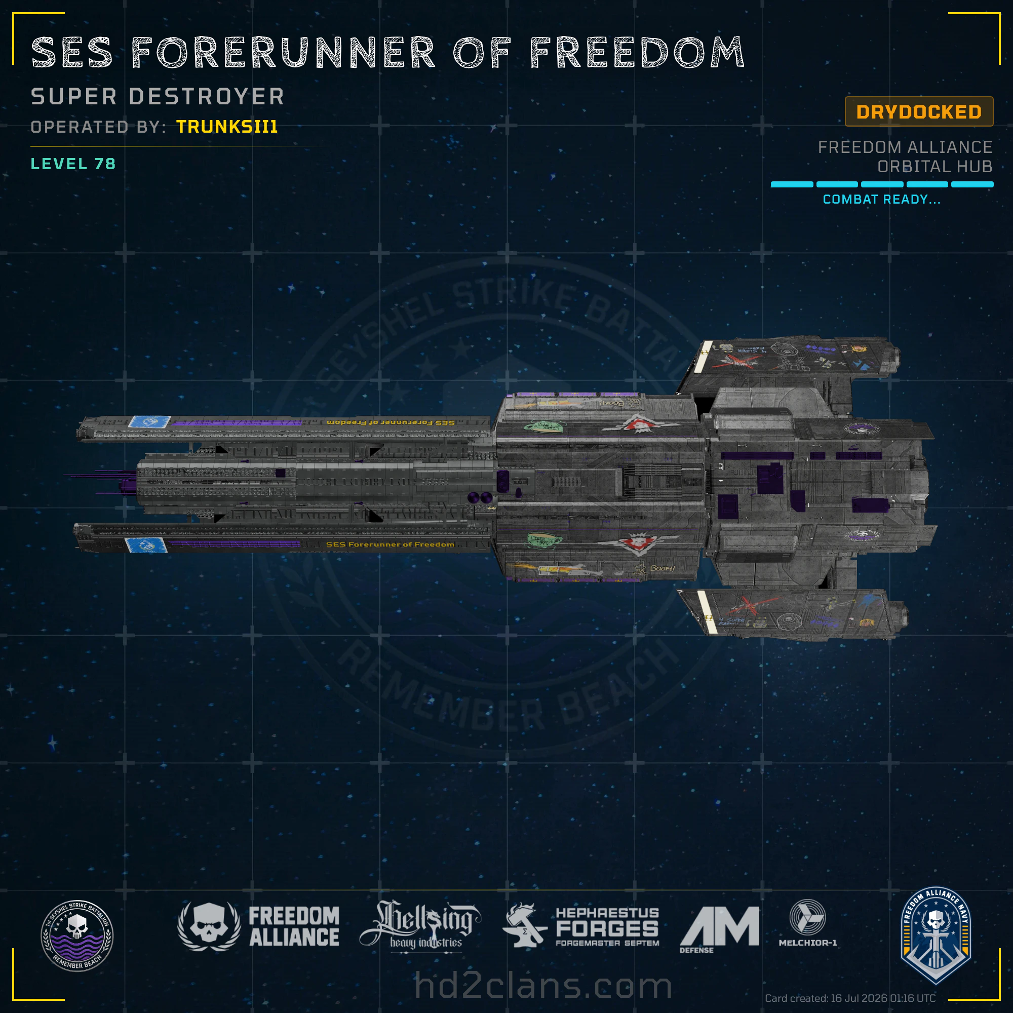 SES Forerunner of Freedom