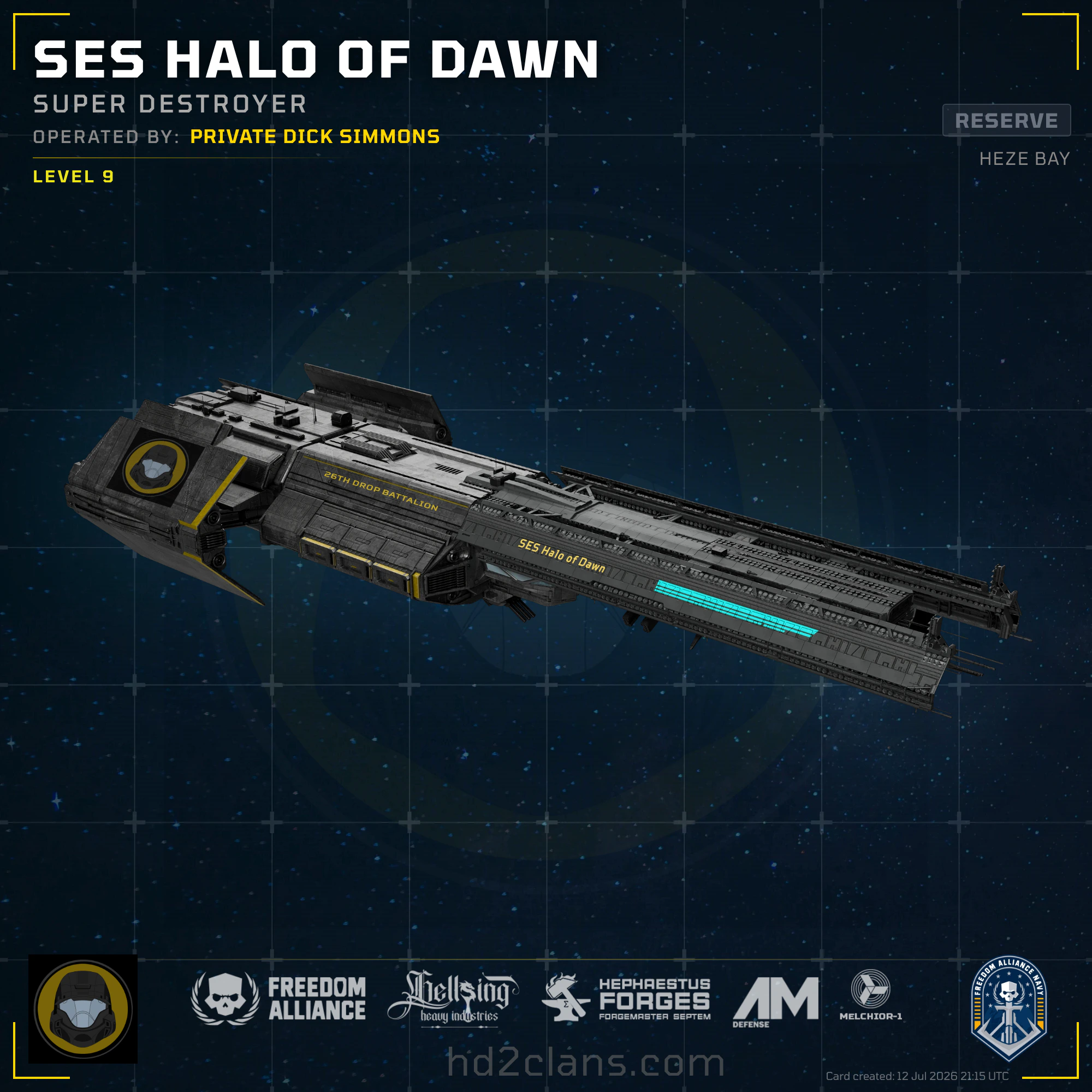 SES Halo of Dawn
