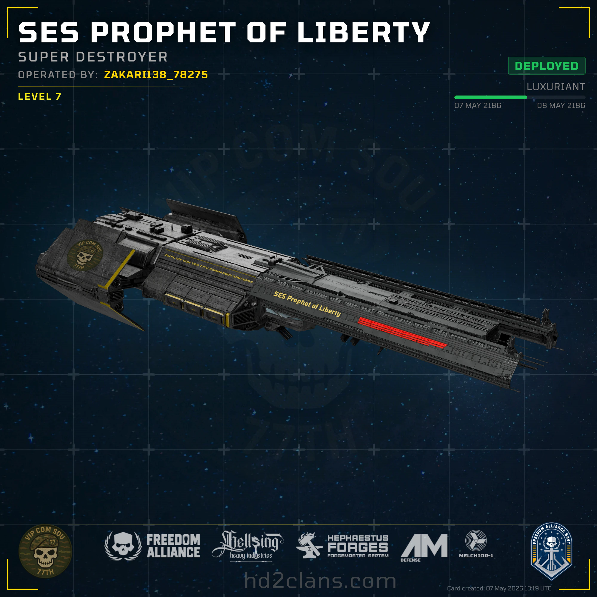 SES Prophet of Liberty